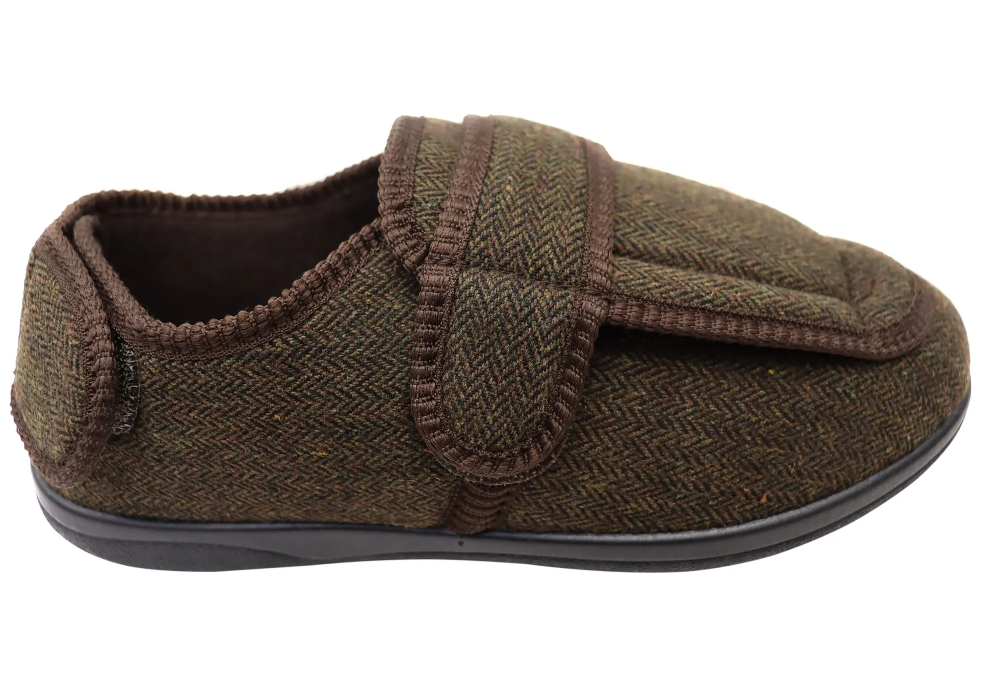 Homyped Herren Arnold 2 Extra Extra Weite Pantoffeln Homyped Schuhe