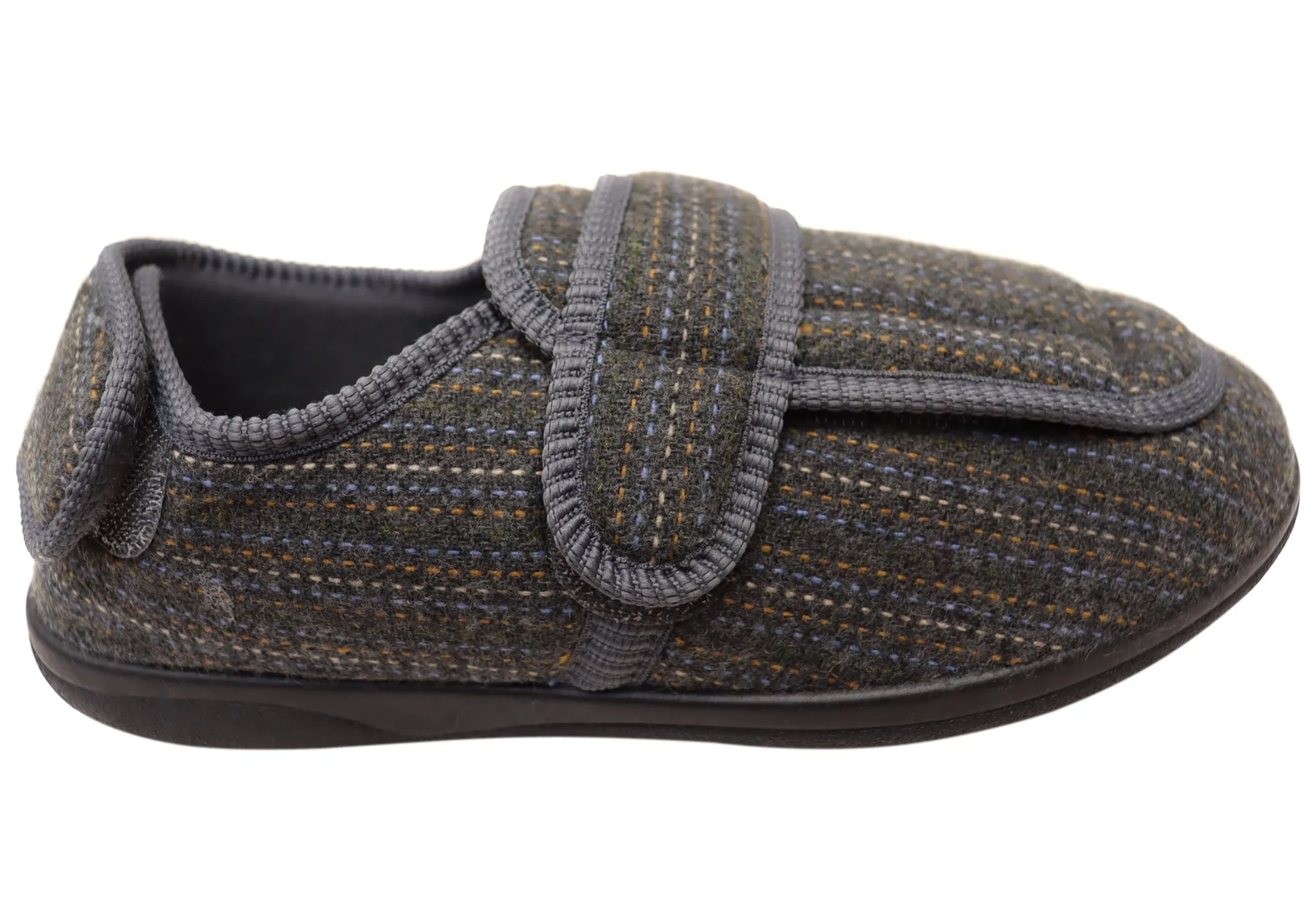 Homyped Herren Arnold 2 Extra Extra Weite Pantoffeln Homyped Schuhe
