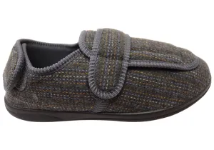 Homyped Herren Arnold 2 Extra Extra Weite Pantoffeln Homyped Schuhe