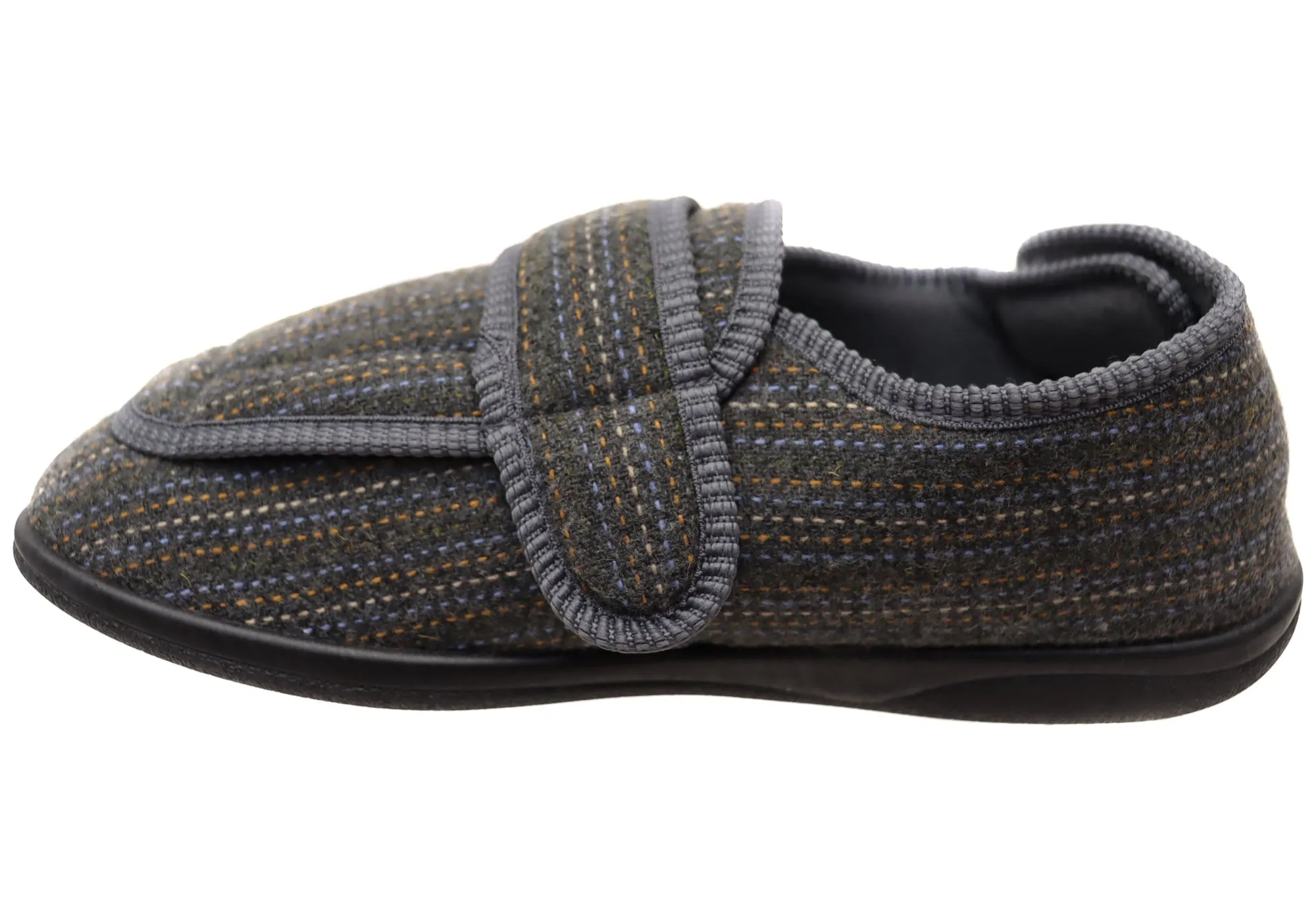 Homyped Herren Arnold 2 Extra Extra Weite Pantoffeln Homyped Schuhe
