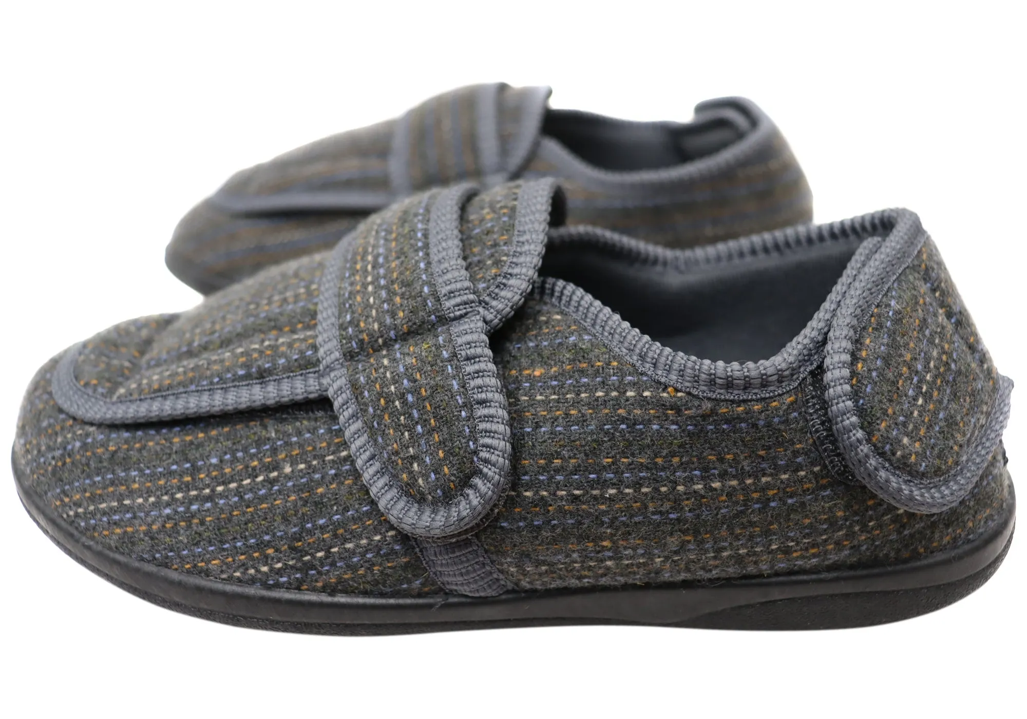 Homyped Herren Arnold 2 Extra Extra Weite Pantoffeln Homyped Schuhe