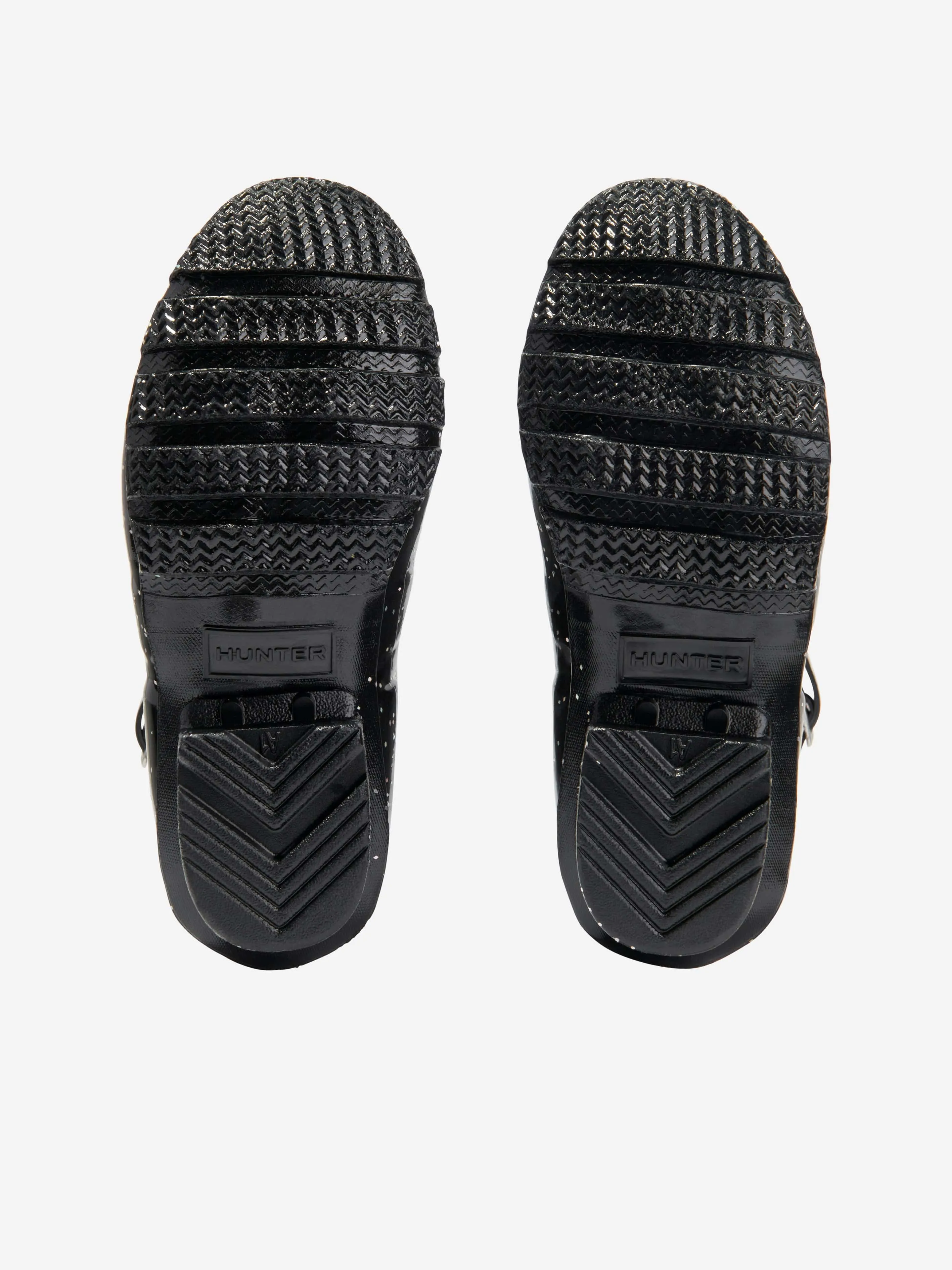 Hunter Kids Original Riesige Glitzer Gummistiefel in Schwarz