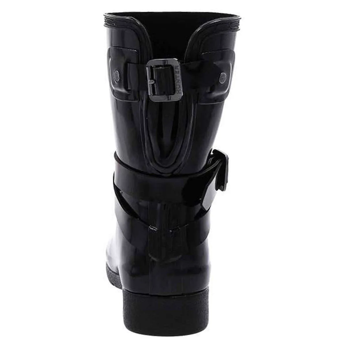 Hunter Verfeinerte Glanz-Gummistiefel Verstellbare Damen-Kurzstiefel