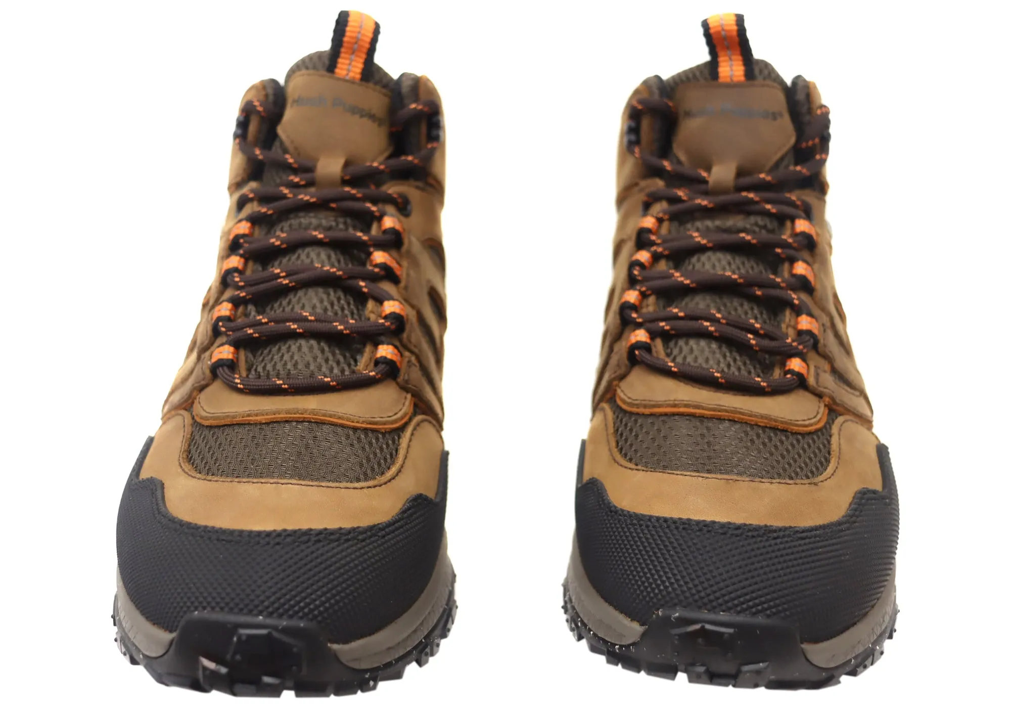 Hush Puppies Kayak Herren Braune Bequeme Lederschnürstiefel Hush Puppies Schuhe