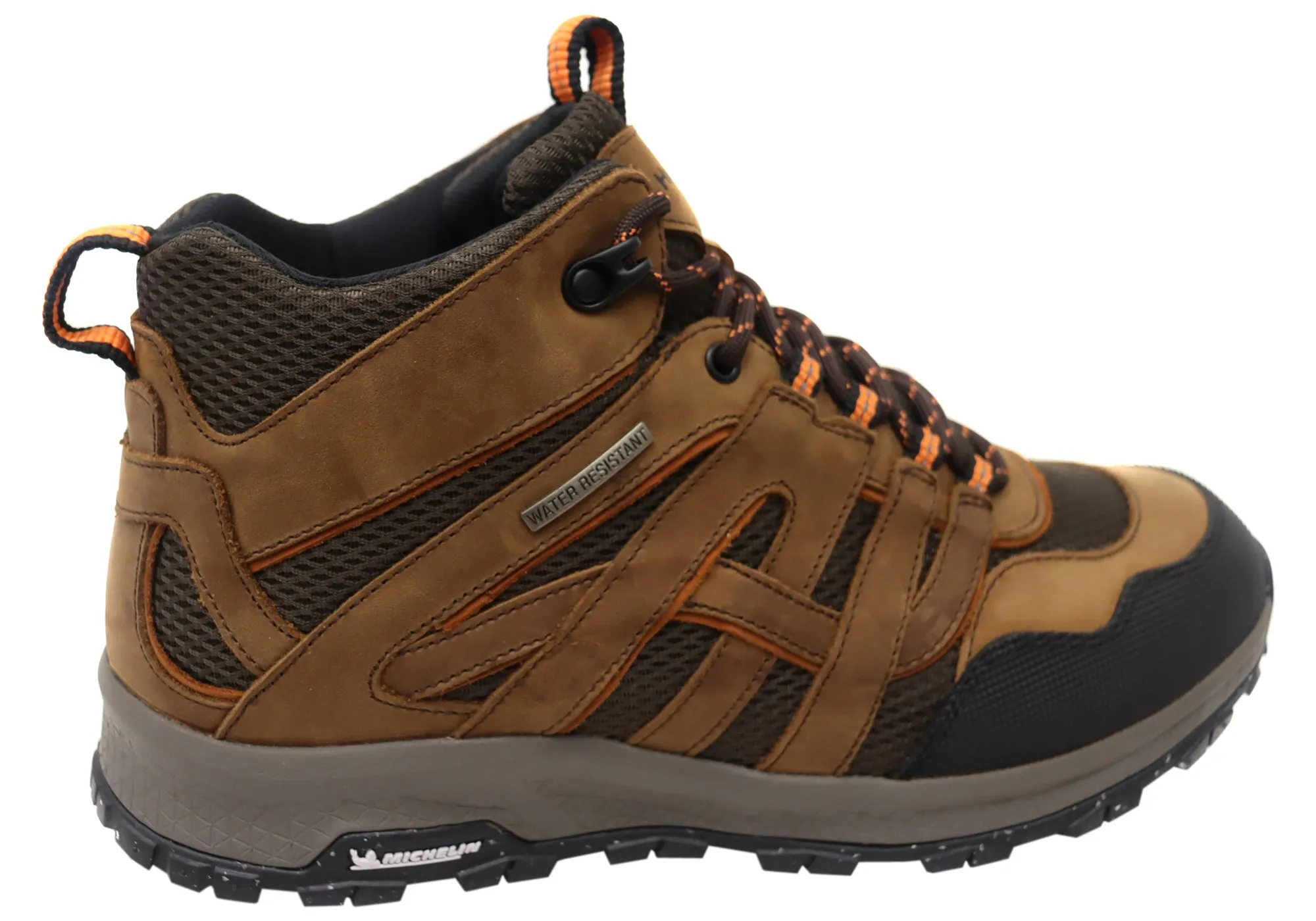 Hush Puppies Kayak Herren Braune Bequeme Lederschnürstiefel Hush Puppies Schuhe