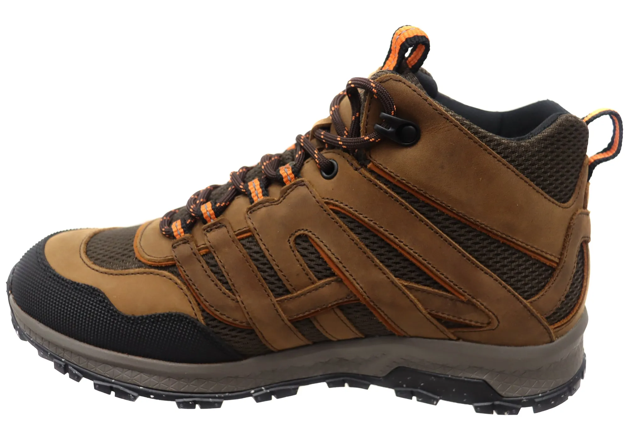 Hush Puppies Kayak Herren Braune Bequeme Lederschnürstiefel Hush Puppies Schuhe