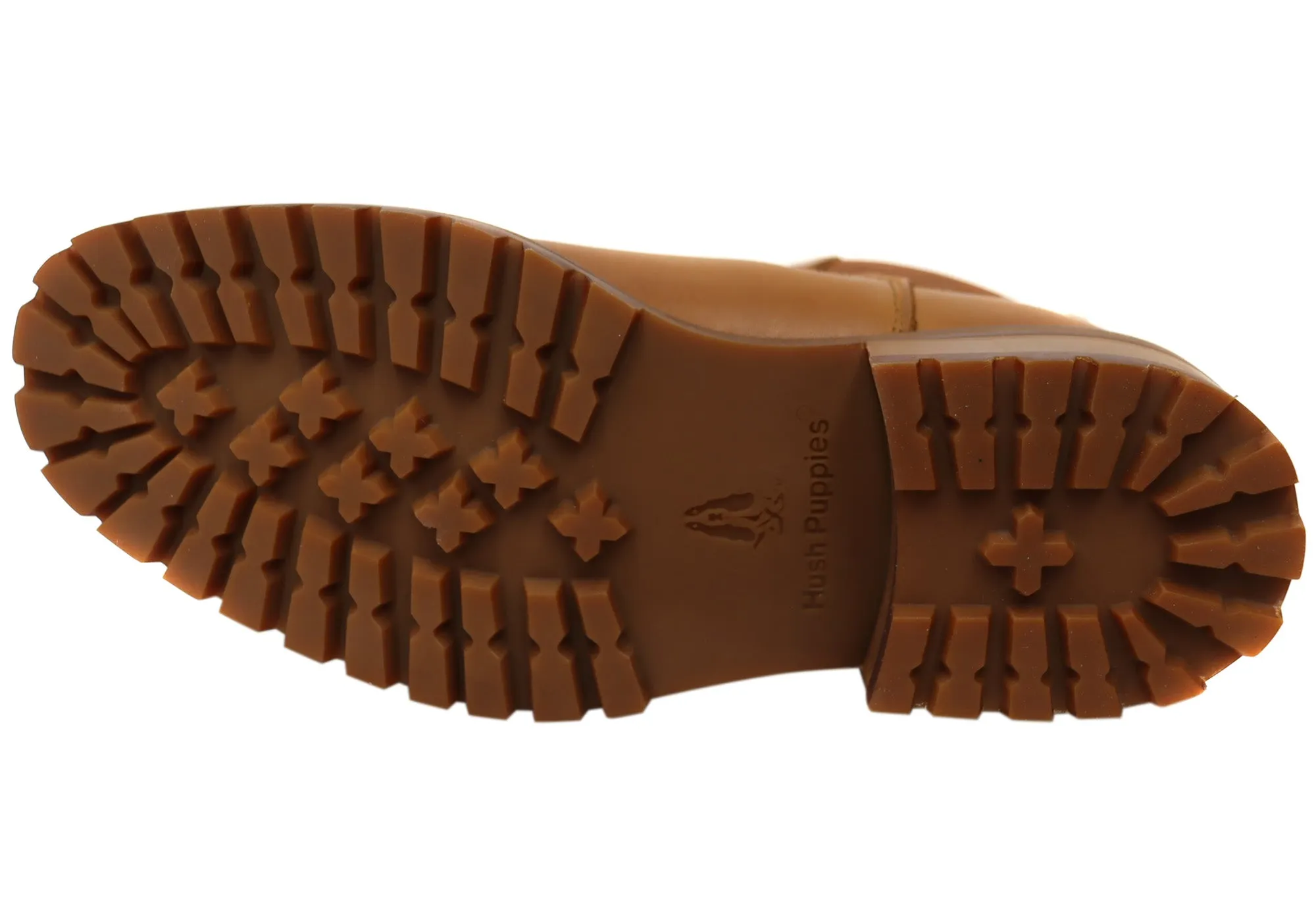 Hush Puppies Luxuriöse Bequeme Damen-Leder-Knöchelstiefel Hush Puppies Schuhe