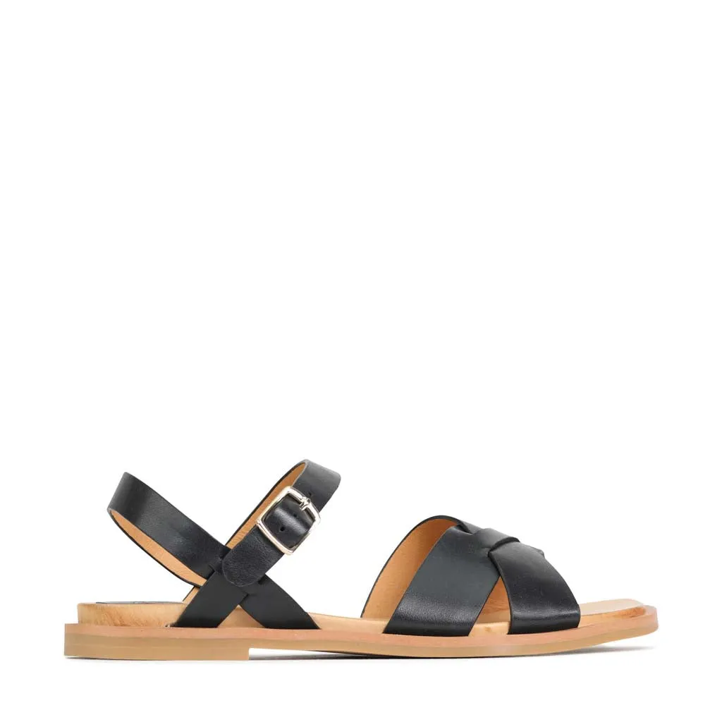JEL Leder-Riemchensandalen