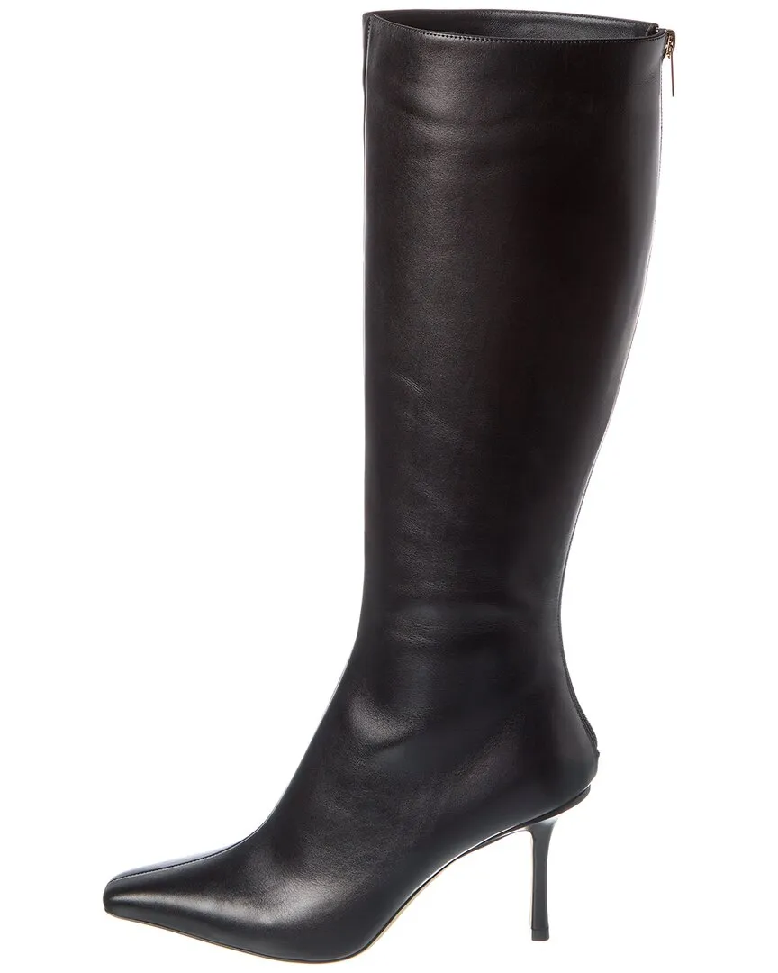Jimmy Choo Agathe KB 85 Leder-Kniestiefel Schuhe_Jimmy-Choo