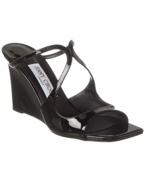 Jimmy Choo Anise 85 Lack Keilabsatz Sandalen_Jimmy-Choo