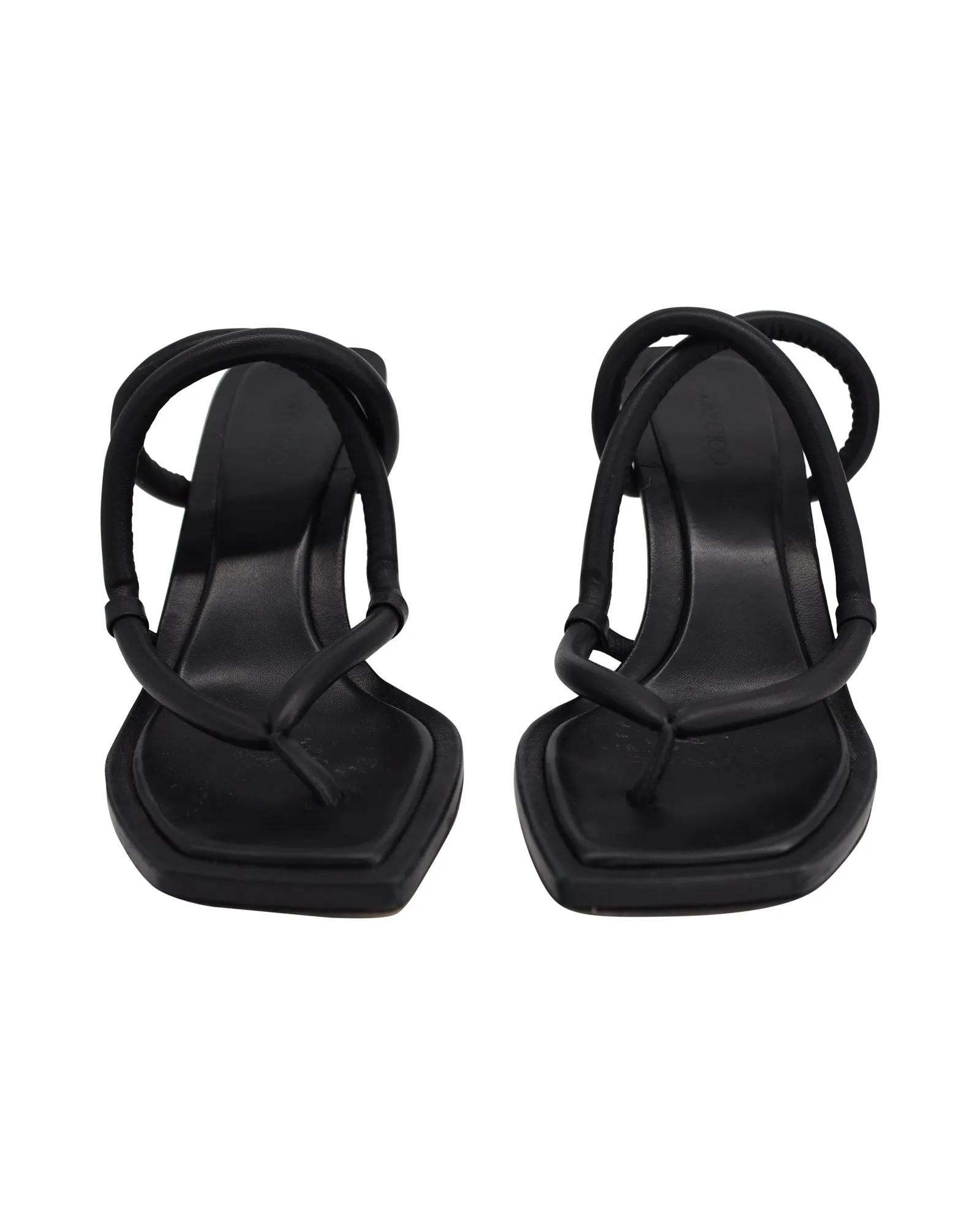 Jimmy Choo Cape 70 Sandalen in Schwarz Nappa Leder Schuhe_Jimmy-Choo