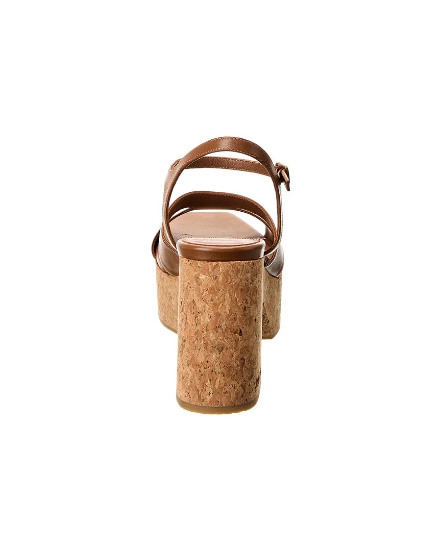 Jimmy Choo Esha 95 Plateau-Sandalen aus Leder_Jimmy-Choo
