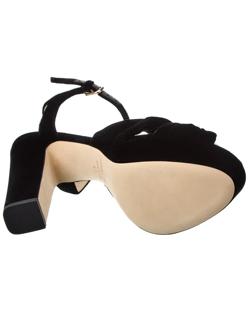Jimmy Choo Heloise 120 Velvet Plateau-Sandalen_Jimmy-Choo