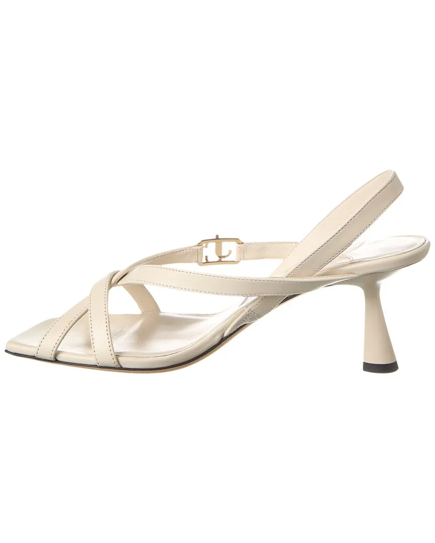 Jimmy Choo Jess 65 Leder-Slingback-Sandalen_Jimmy-Choo