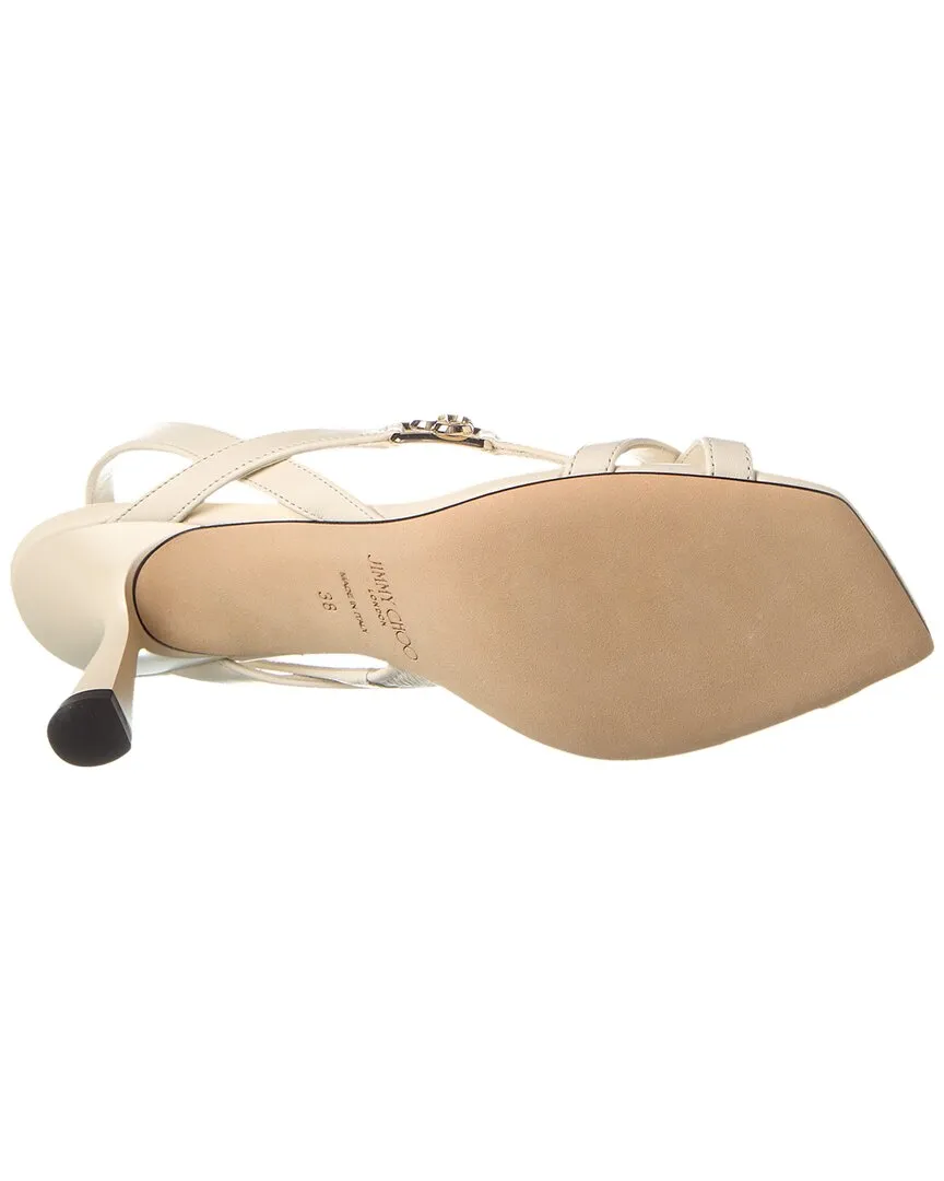 Jimmy Choo Jess 65 Leder-Slingback-Sandalen_Jimmy-Choo