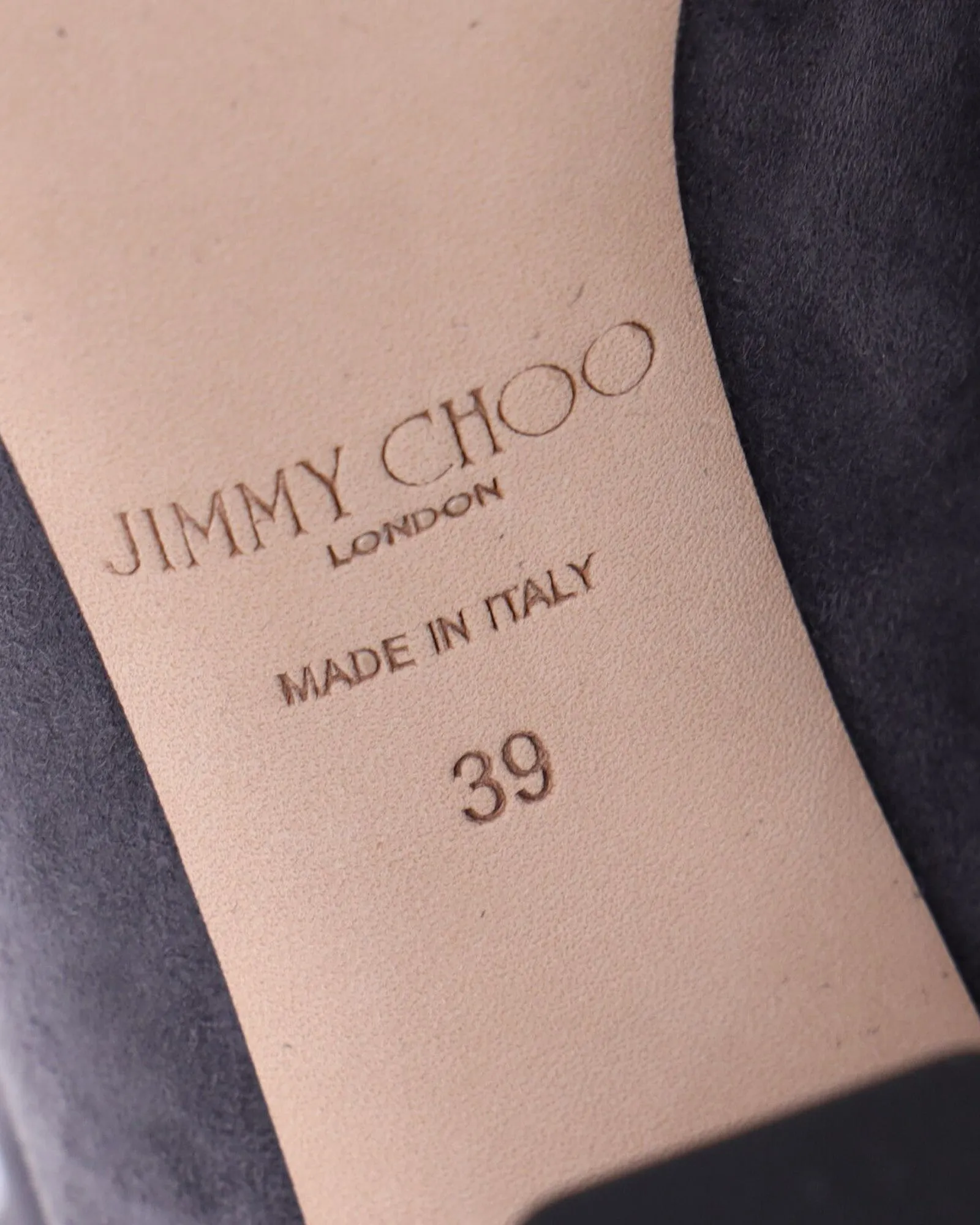 Jimmy Choo Maxyn 85 Stiefel in Grauem Wildleder Schuhe_Jimmy-Choo
