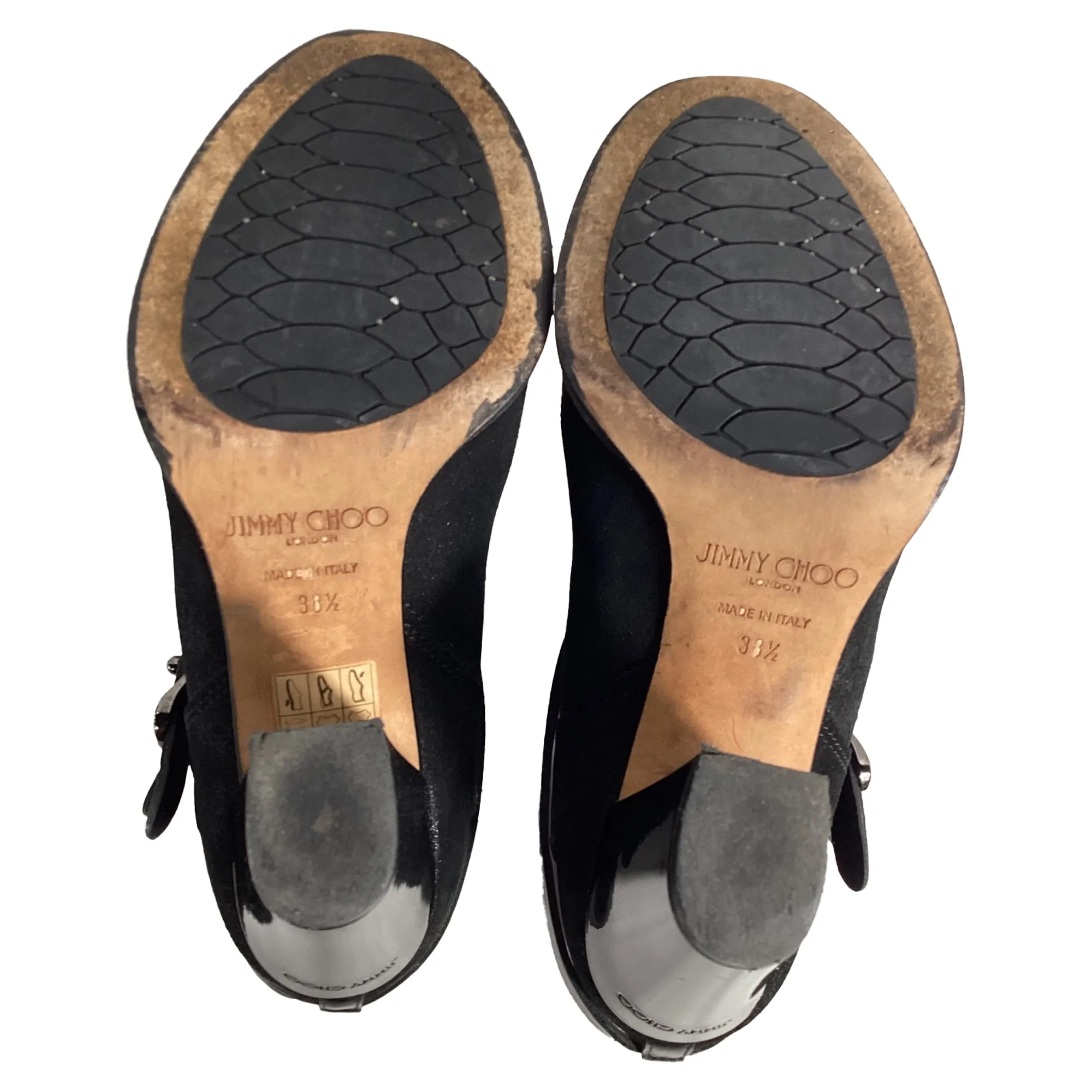 Jimmy Choo Riemchen-Stiefeletten in Schwarz Wildleder Schuhe_Jimmy-Choo
