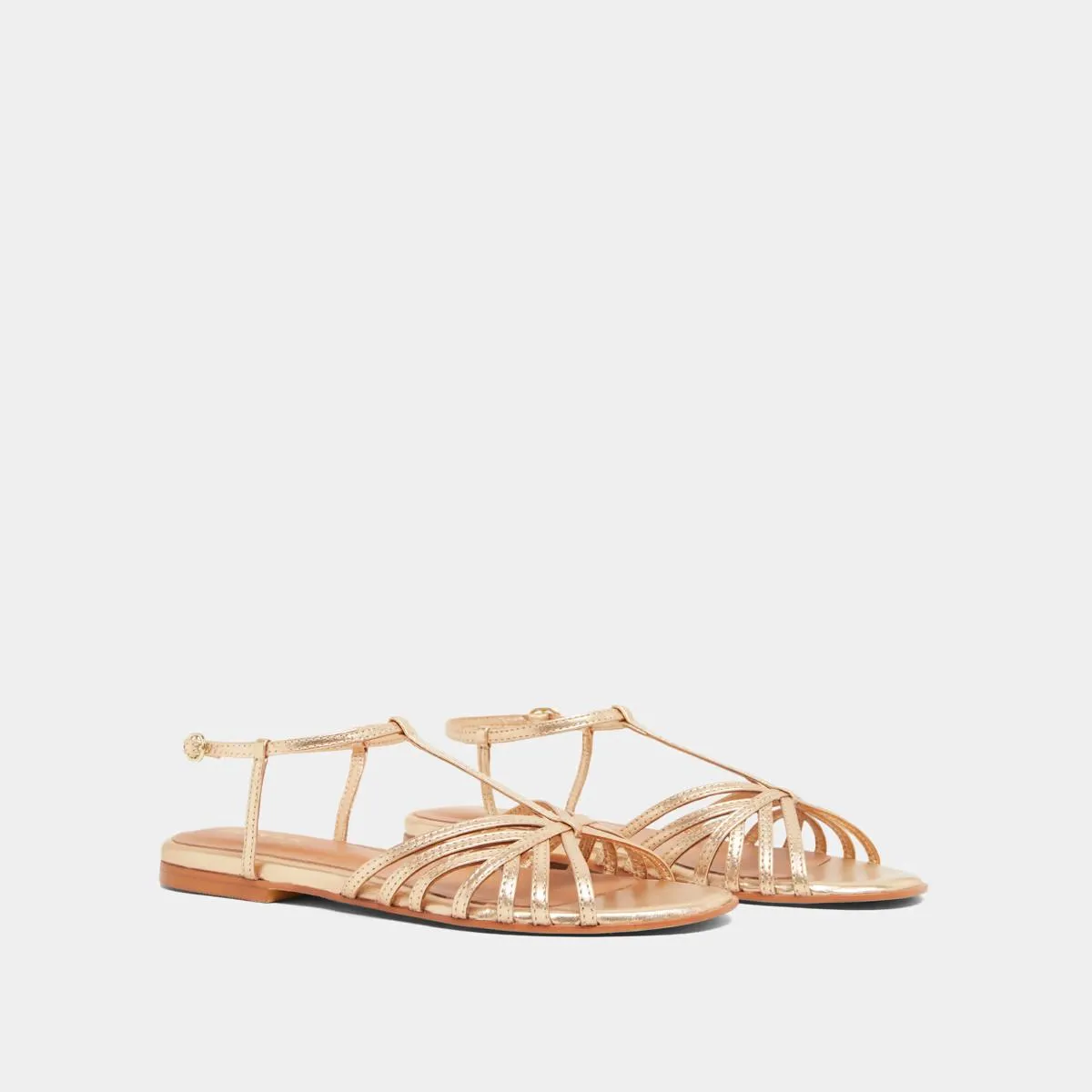 Jonak Damenschuhe 498-ise Wallonie Leder Metall Gold