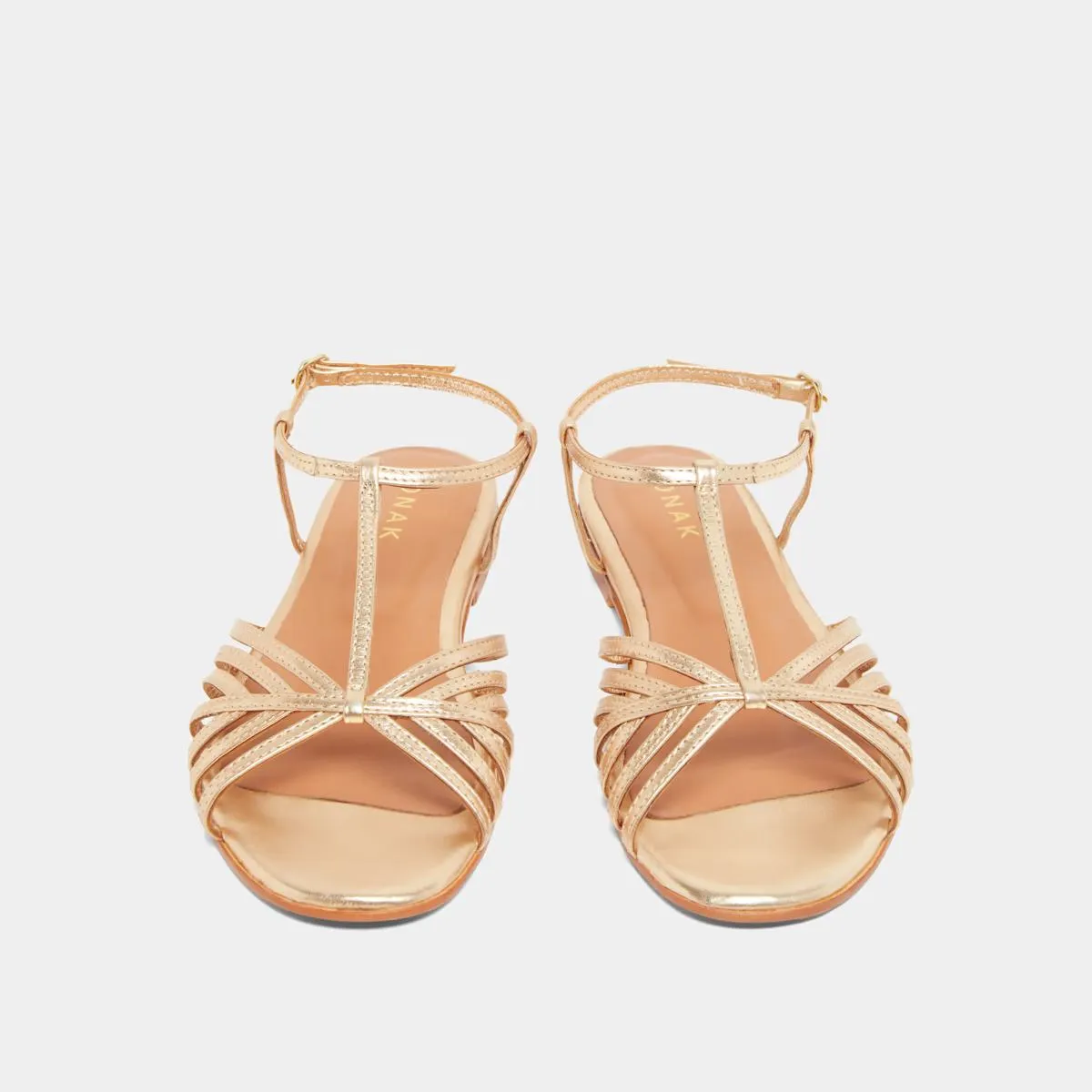 Jonak Damenschuhe 498-ise Wallonie Leder Metall Gold