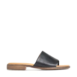 KAIA LEDER-SLIDES SANDALEN