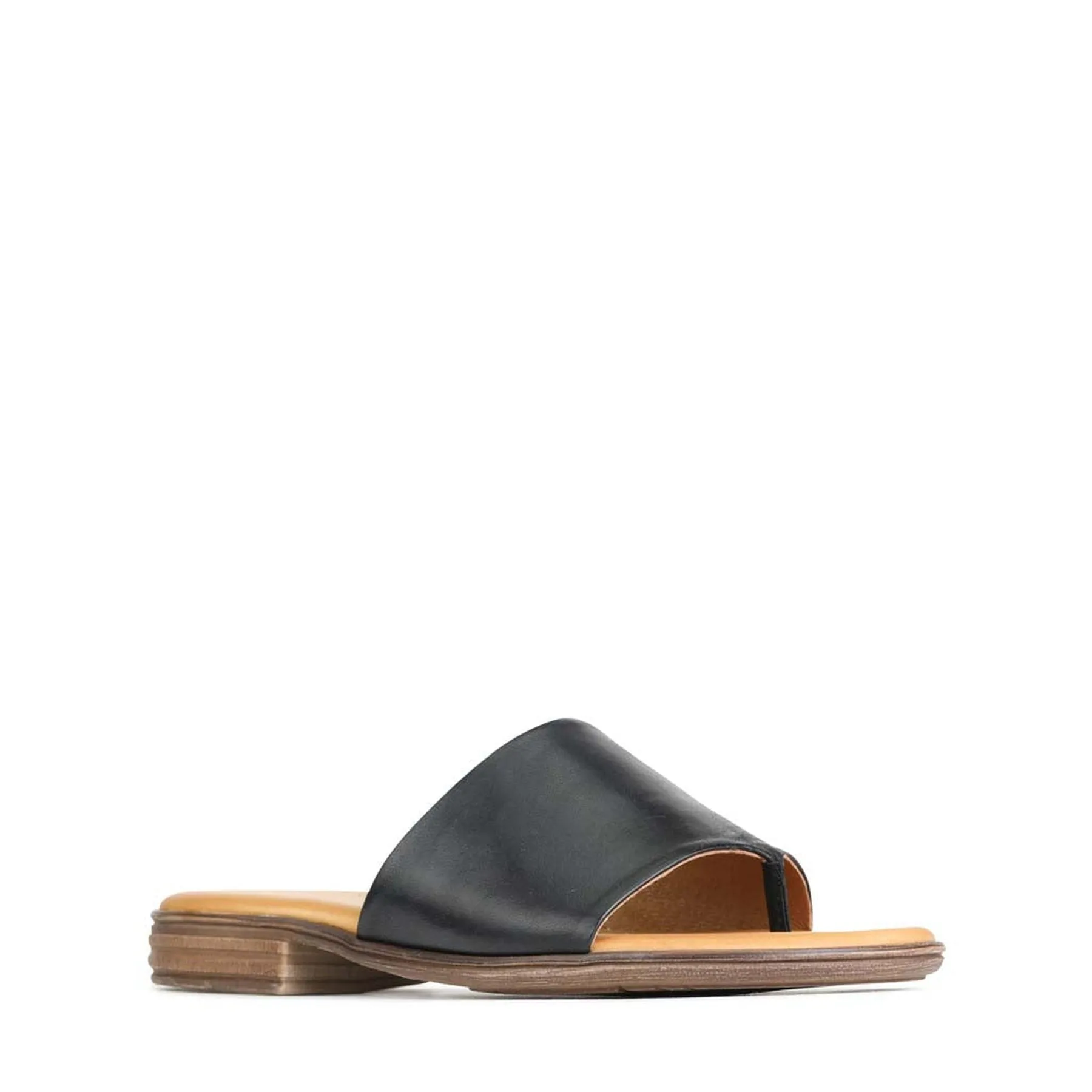 KAIA LEDER-SLIDES SANDALEN