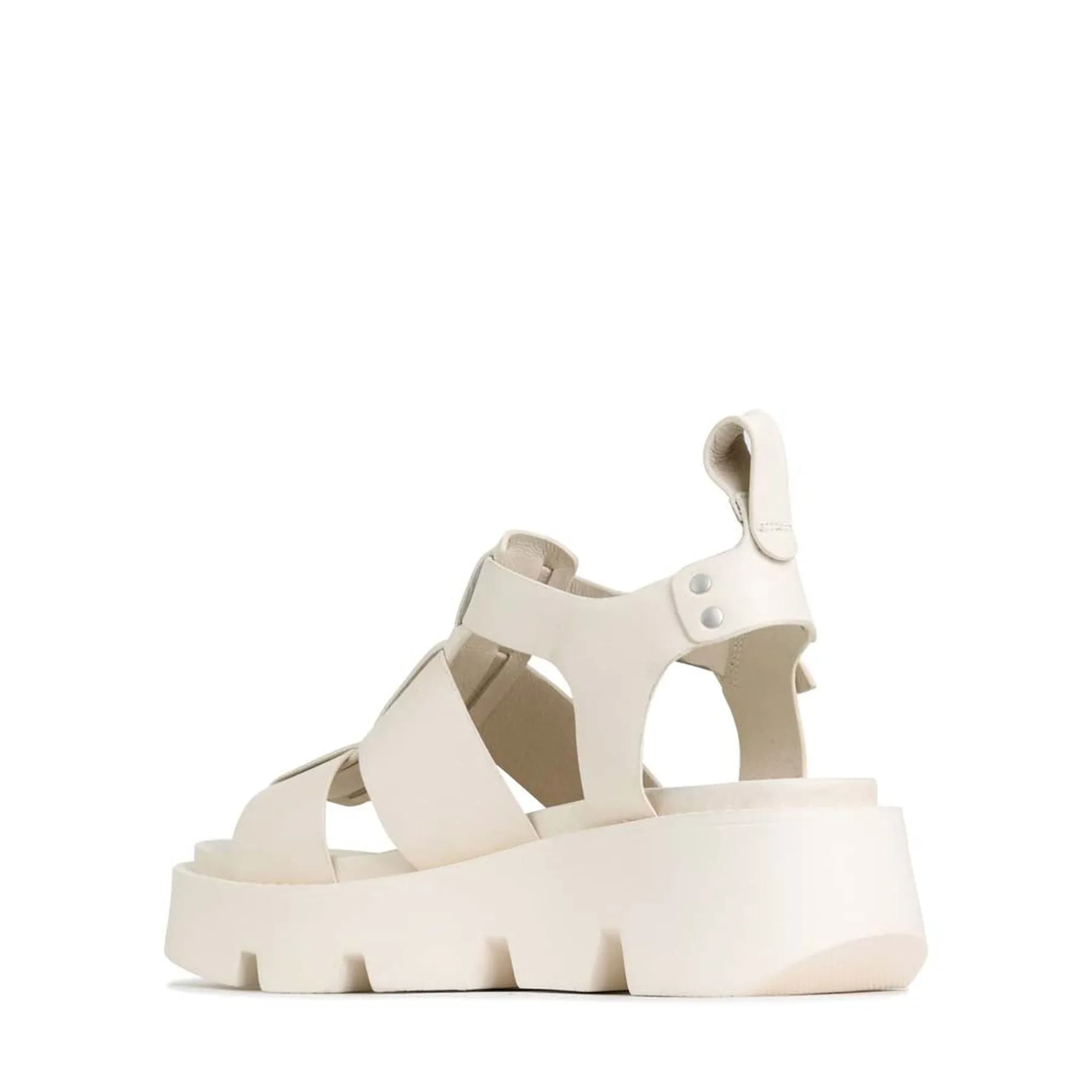 KAILAN LEDER PLATTFORM SANDALEN