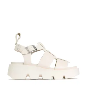 KAILAN LEDER PLATTFORM SANDALEN