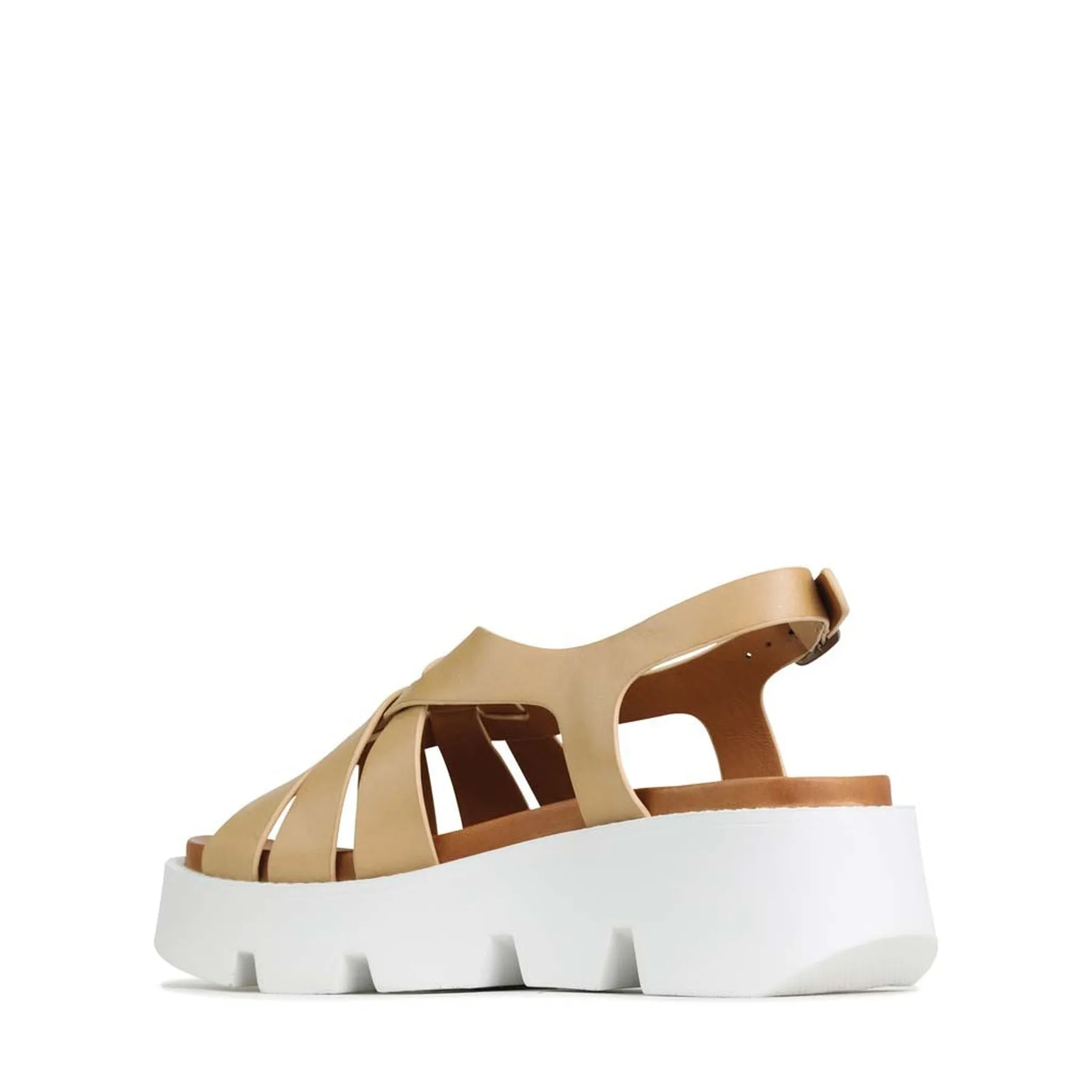 KAILYN PLATTFORM-SANDALEN AUS LEDER