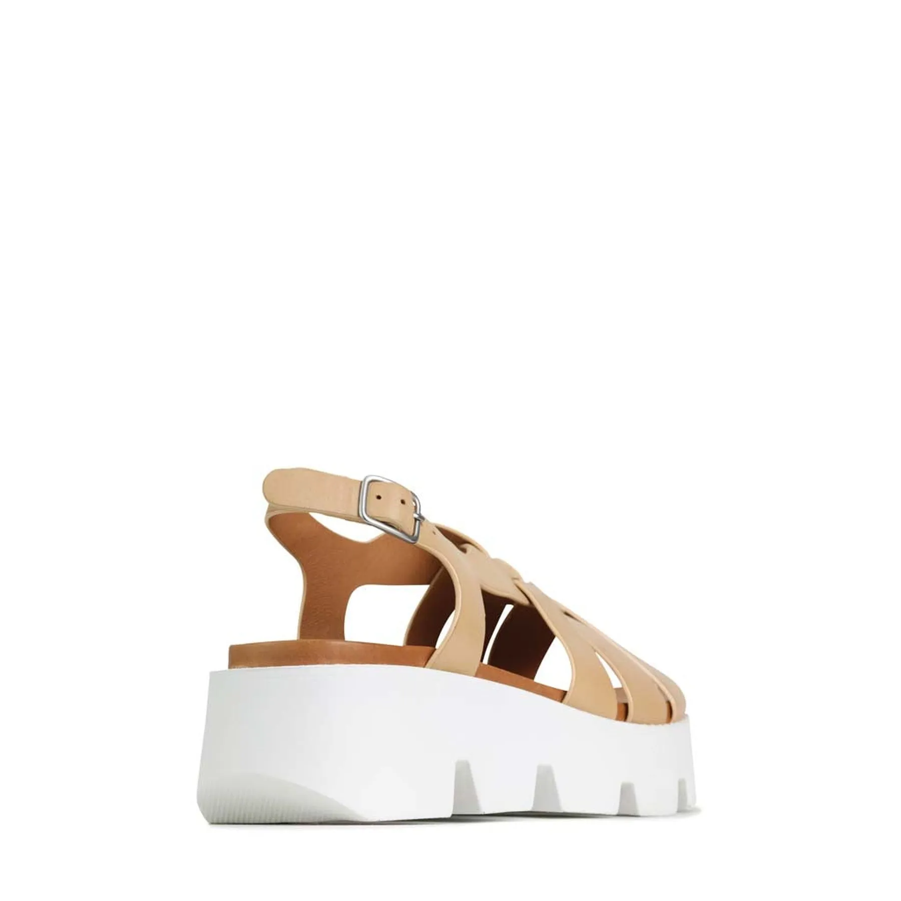 KAILYN PLATTFORM-SANDALEN AUS LEDER