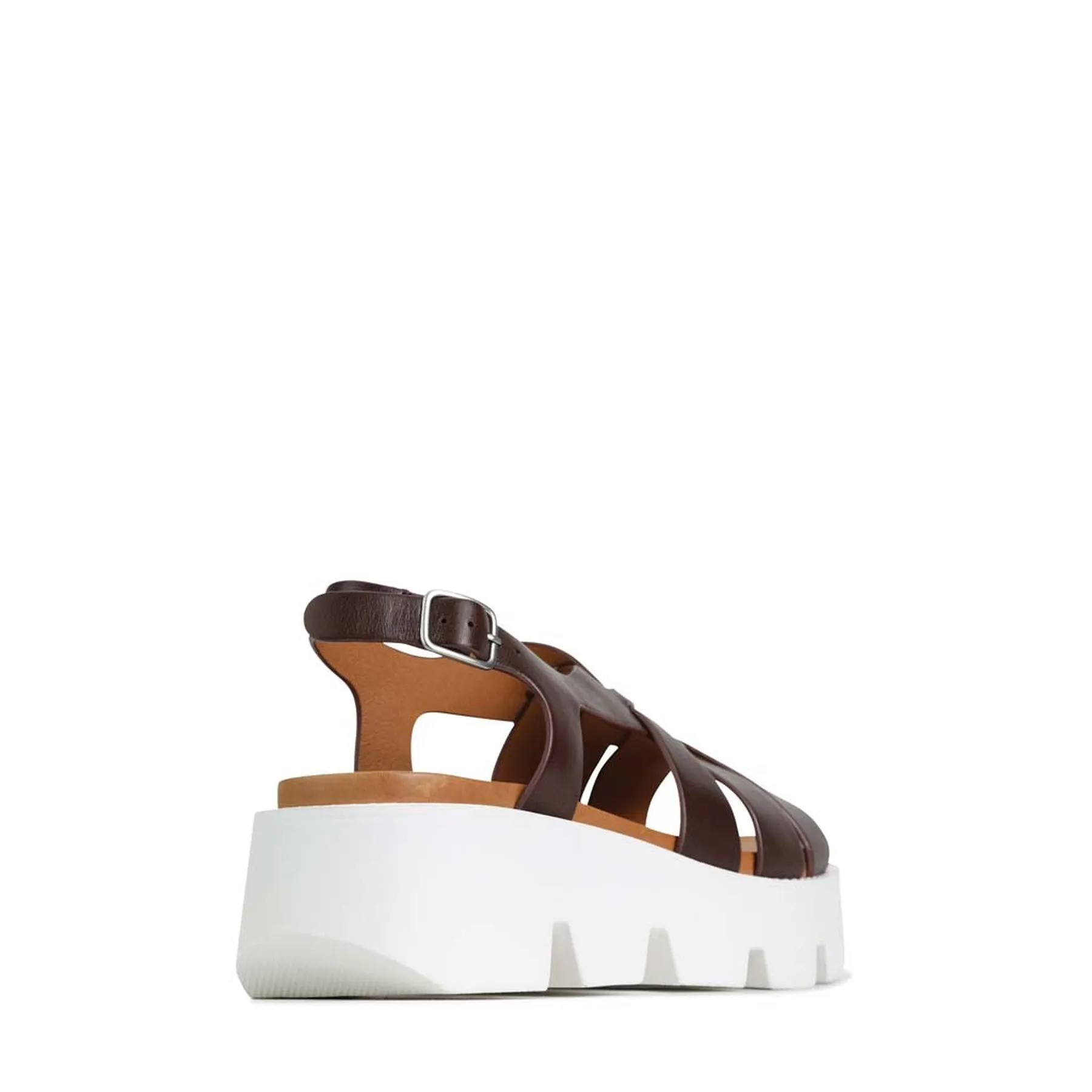 KAILYN PLATTFORM-SANDALEN AUS LEDER