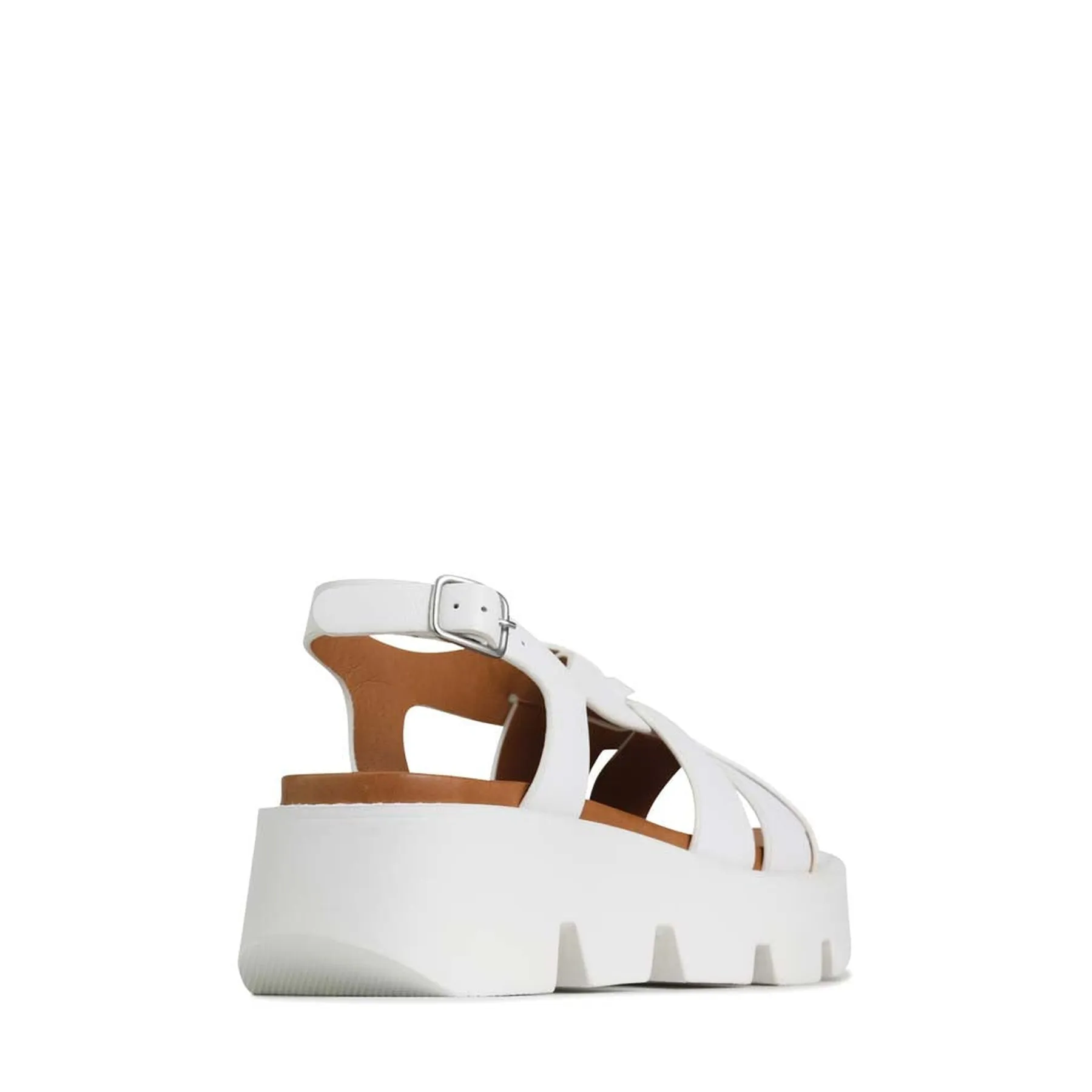 KAILYN PLATTFORM-SANDALEN AUS LEDER