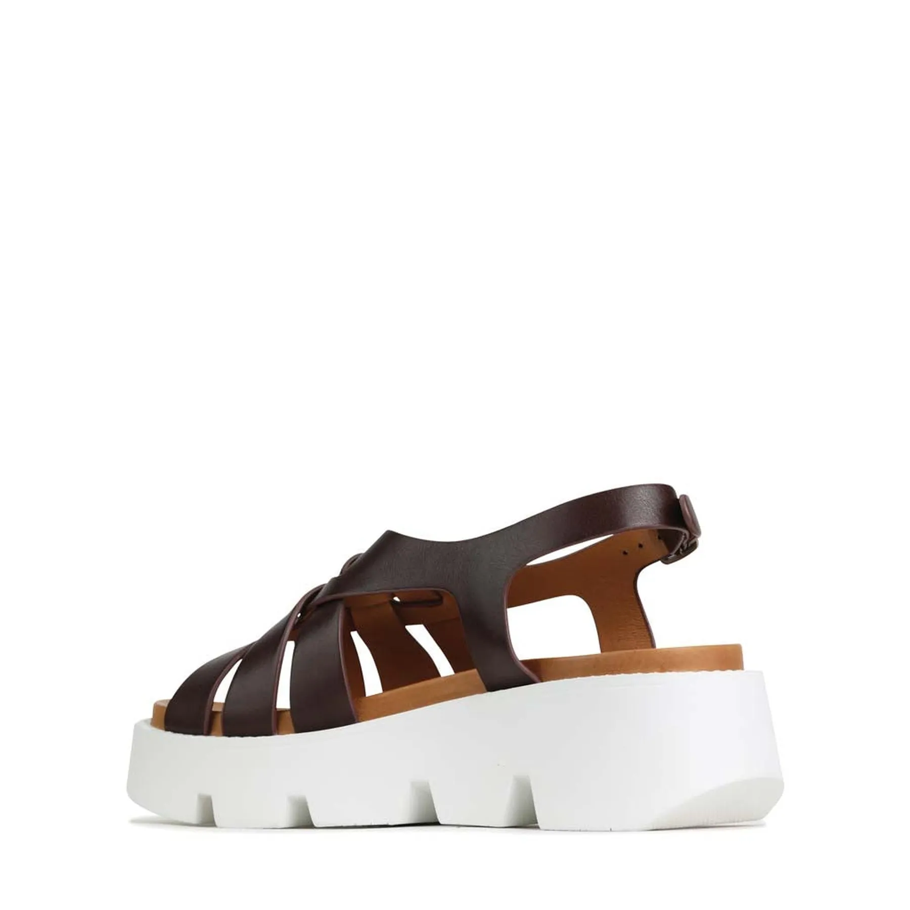 KAILYN PLATTFORM-SANDALEN AUS LEDER