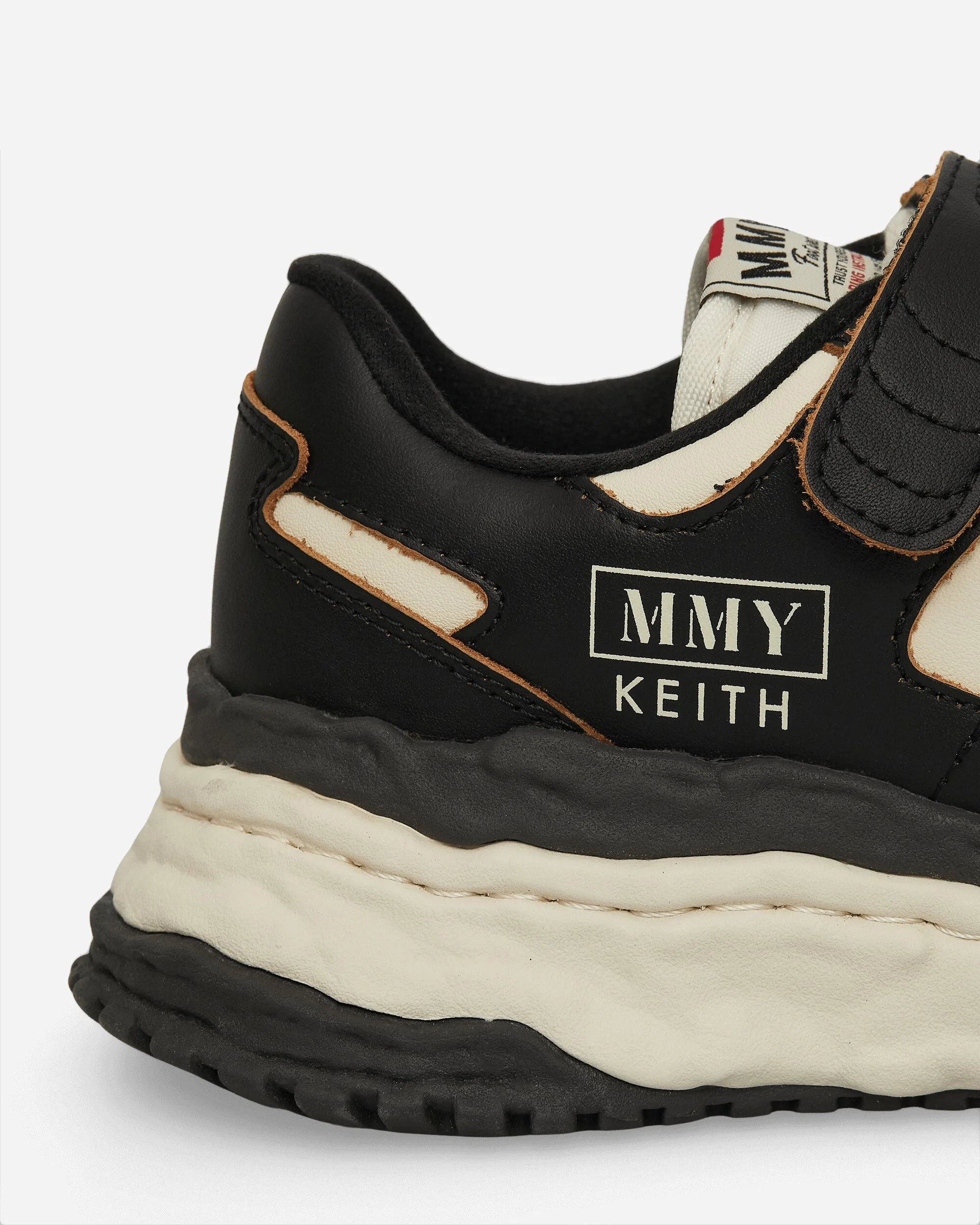 Keith OG Sohlenleder Low Sneakers Schwarz / Weiß