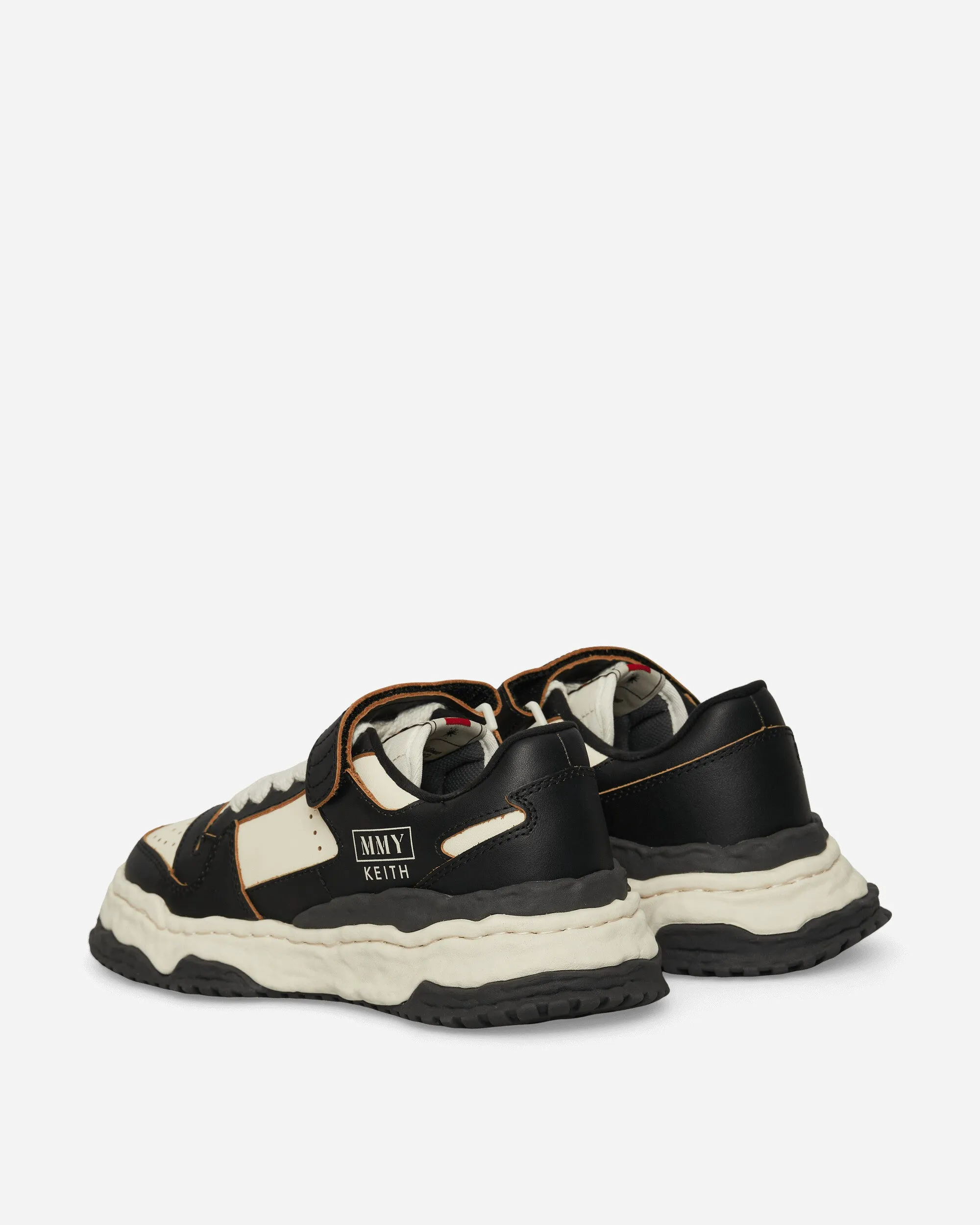 Keith OG Sohlenleder Low Sneakers Schwarz / Weiß