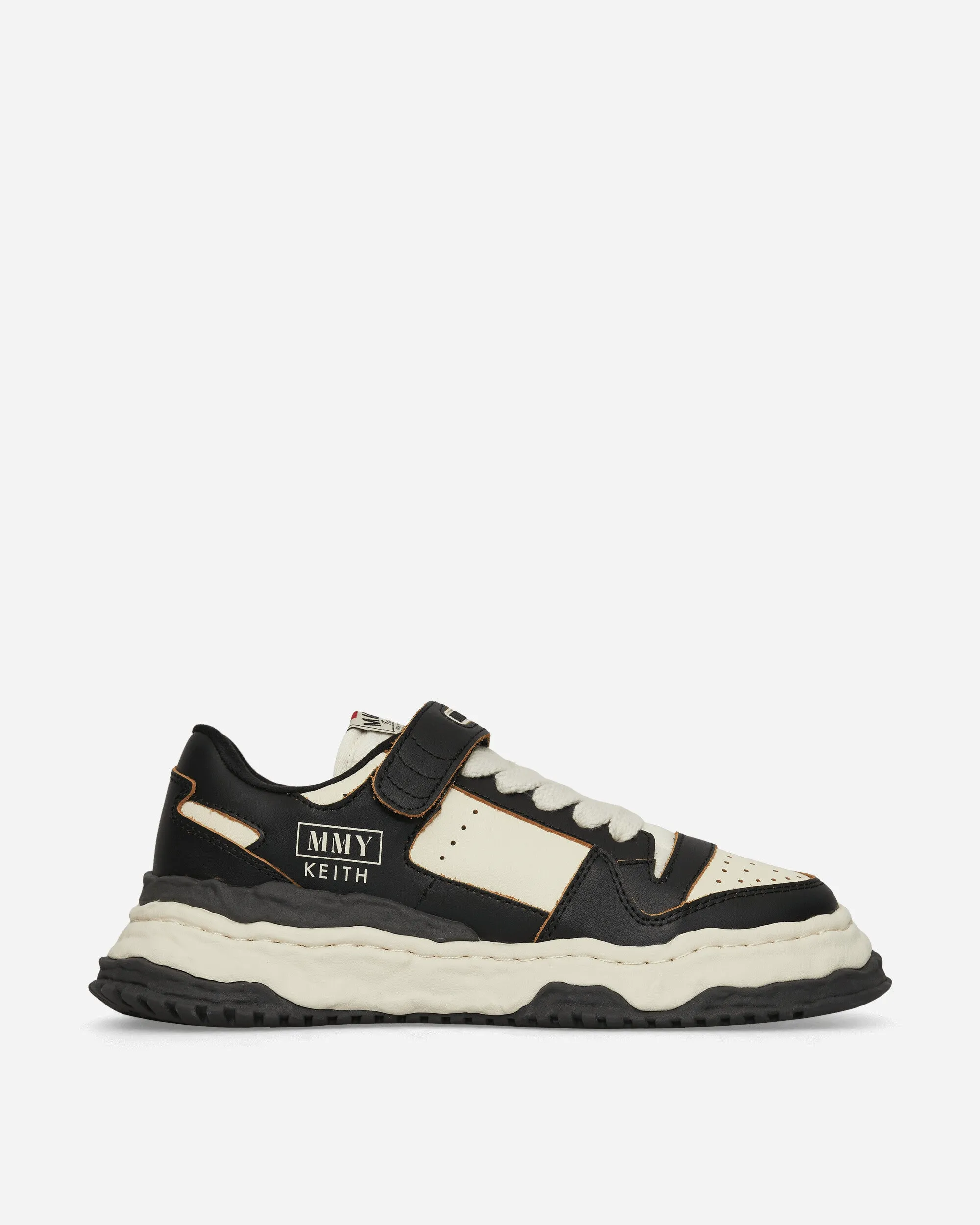 Keith OG Sohlenleder Low Sneakers Schwarz / Weiß