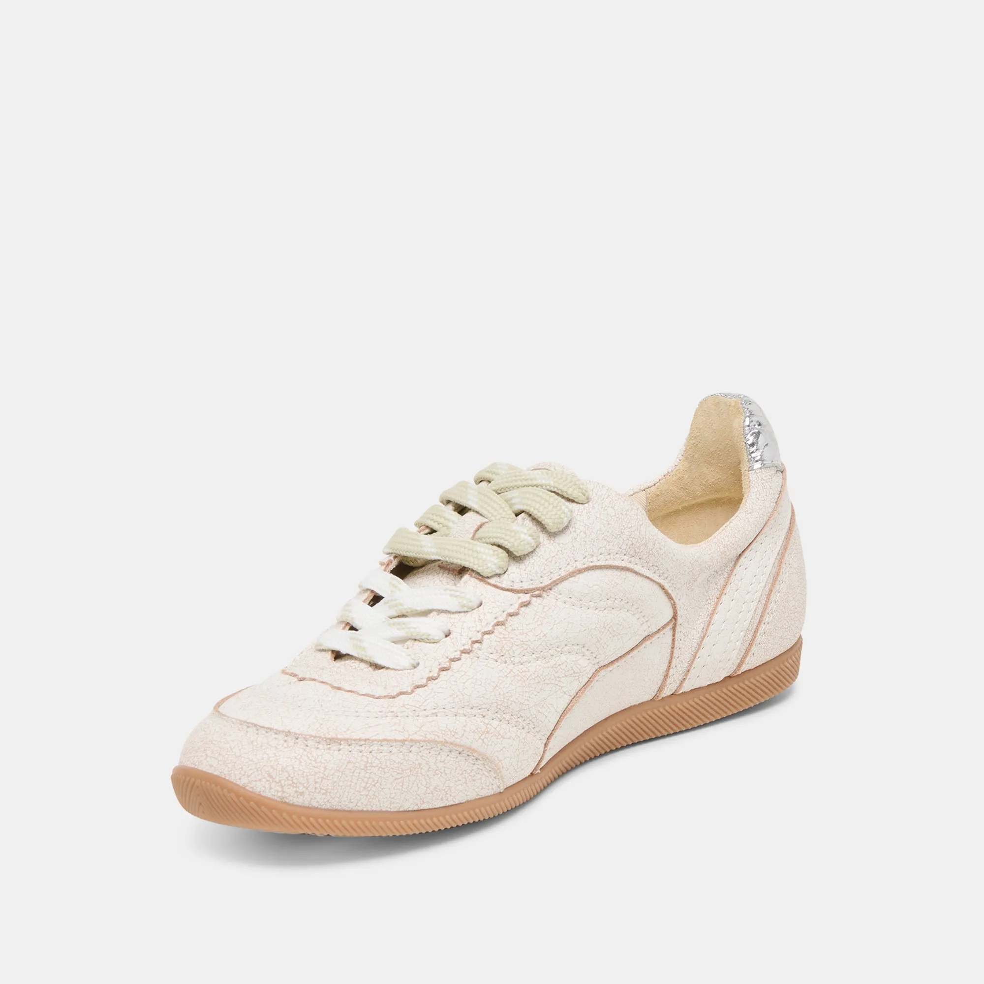 LAINI SNEAKERS OFF WHITE GEBROCHENES LEDER