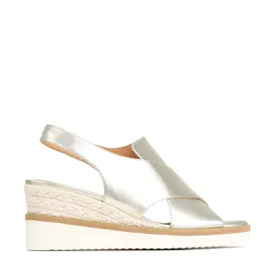 BEQUEME LEDER-ESPARDRILES SANDALEN