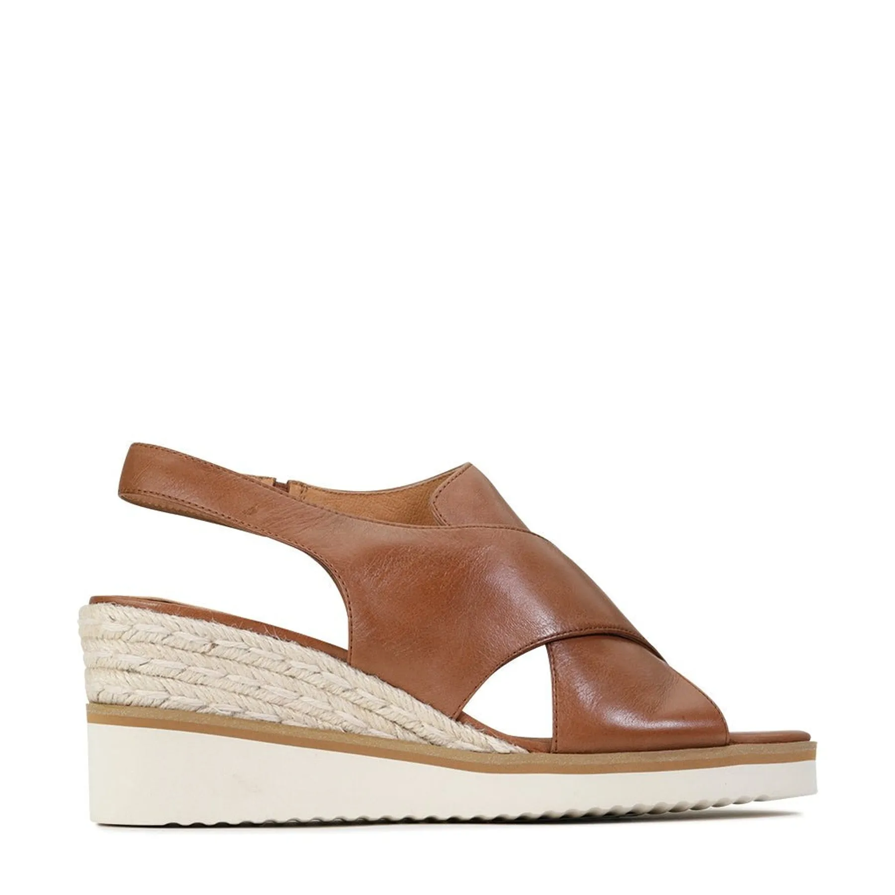 BEQUEME LEDER-ESPARDRILES SANDALEN