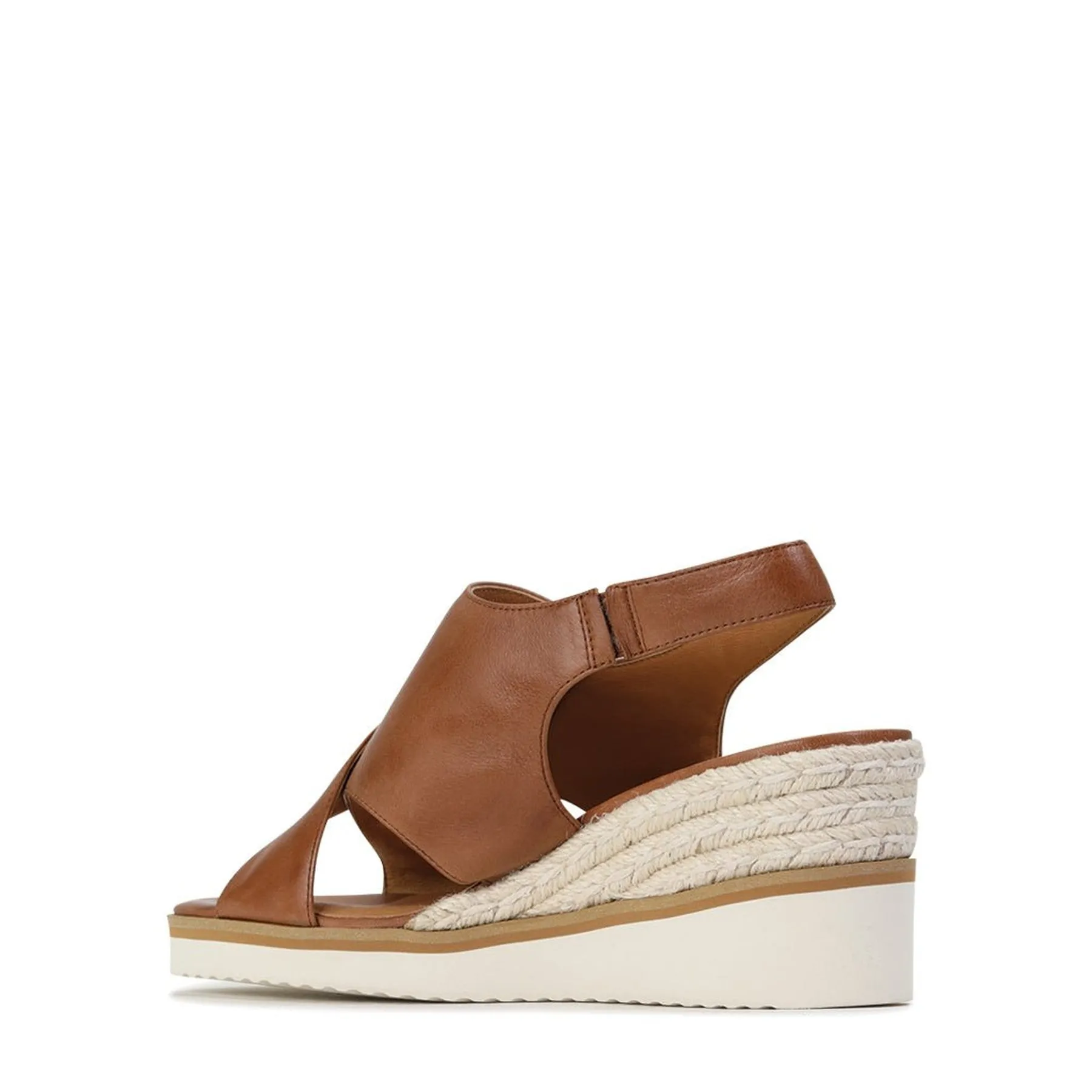 BEQUEME LEDER-ESPARDRILES SANDALEN