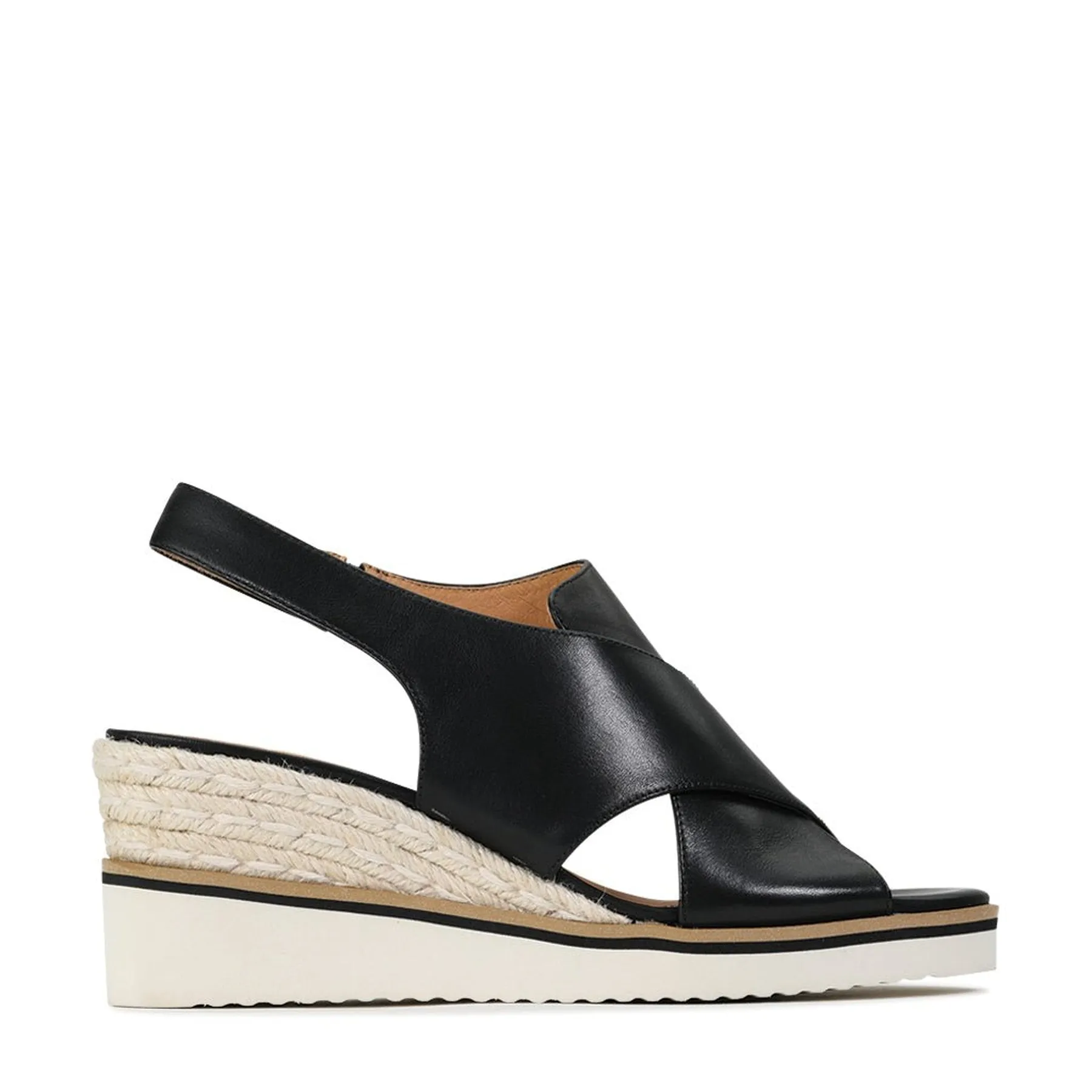 BEQUEME LEDER-ESPARDRILES SANDALEN