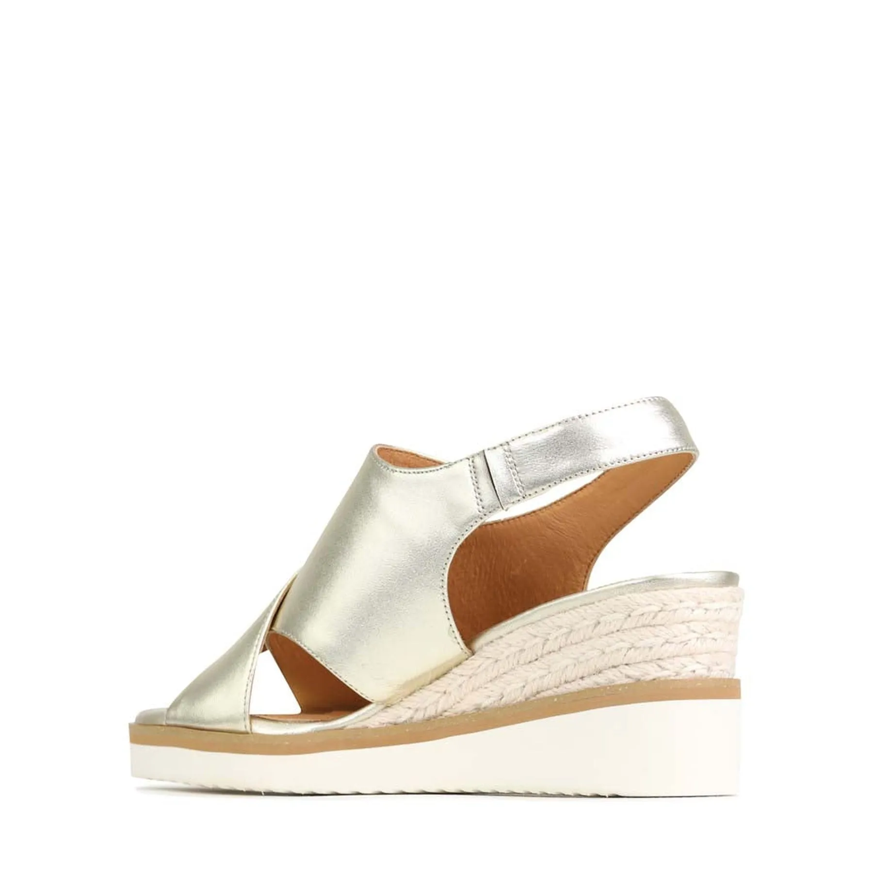 BEQUEME LEDER-ESPARDRILES SANDALEN