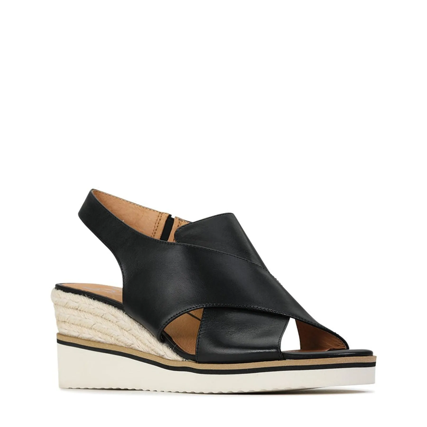BEQUEME LEDER-ESPARDRILES SANDALEN