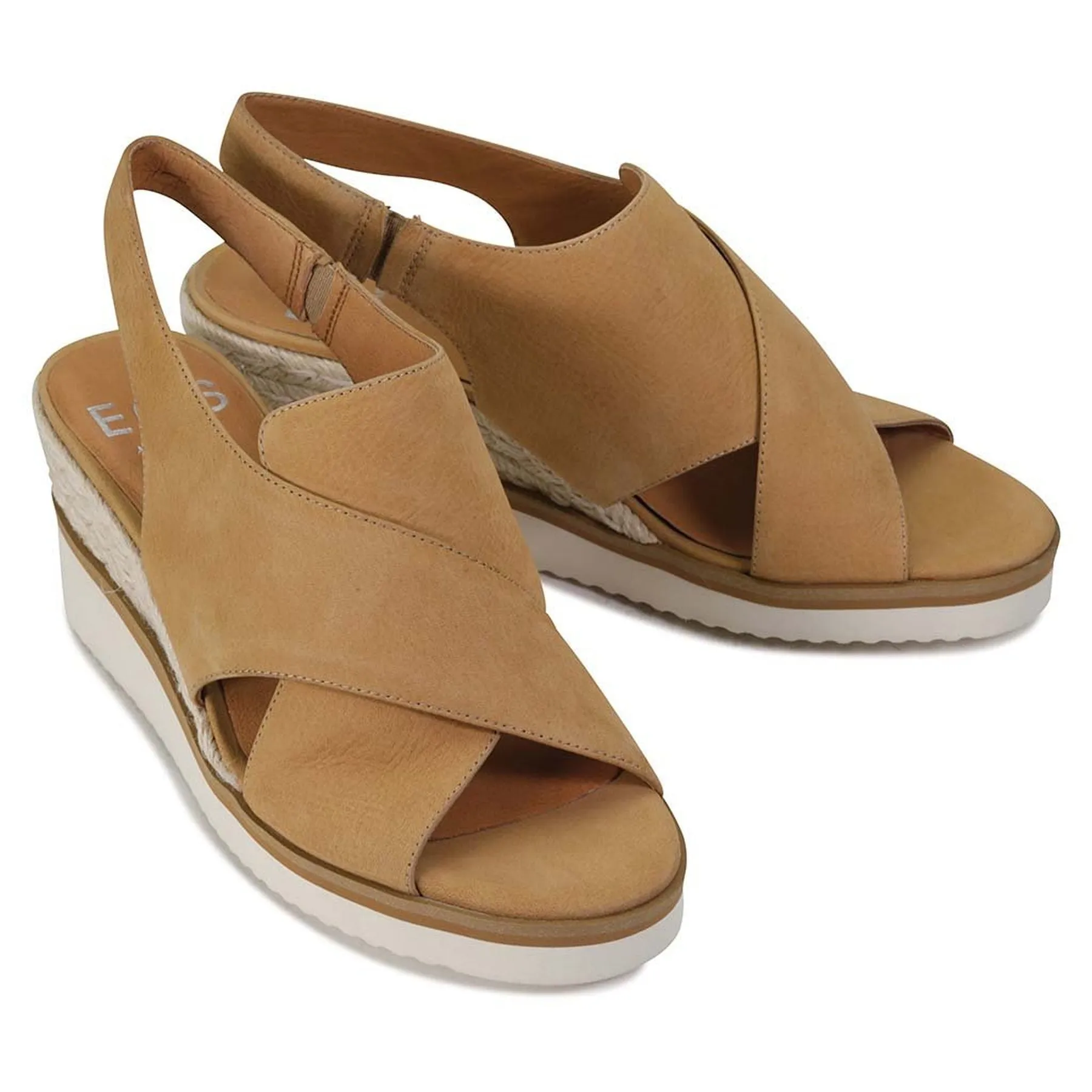 BEQUEME LEDER-ESPARDRILES SANDALEN