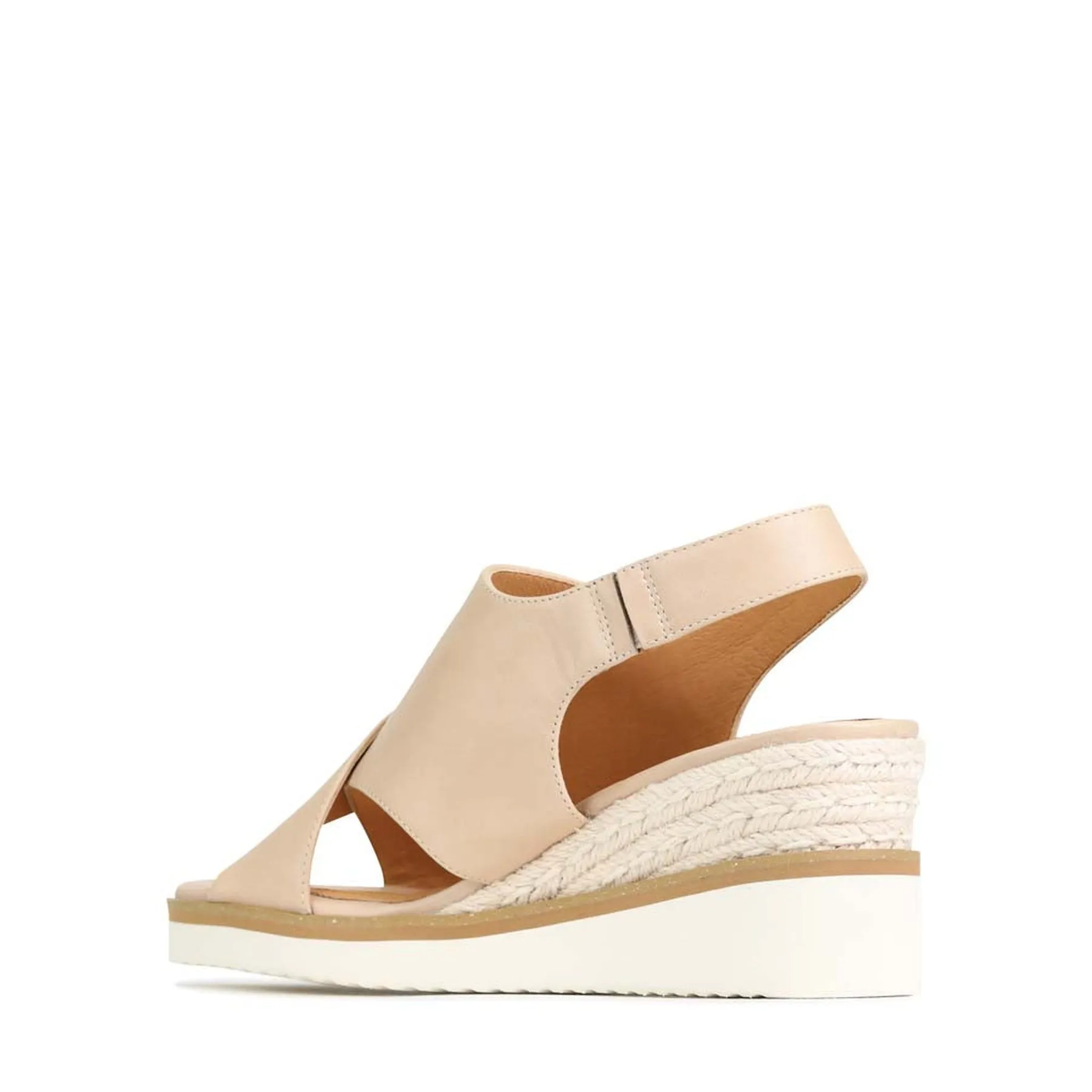 BEQUEME LEDER-ESPARDRILES SANDALEN