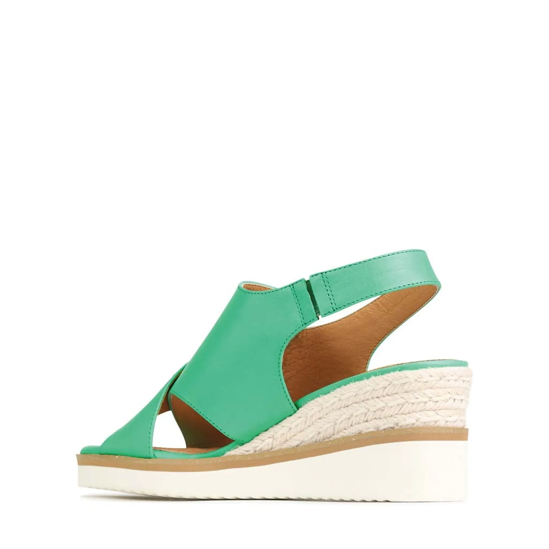 BEQUEME LEDER-ESPARDRILES SANDALEN