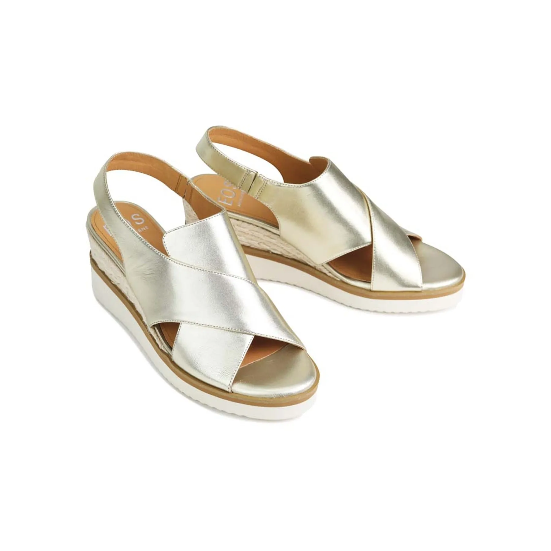 BEQUEME LEDER-ESPARDRILES SANDALEN