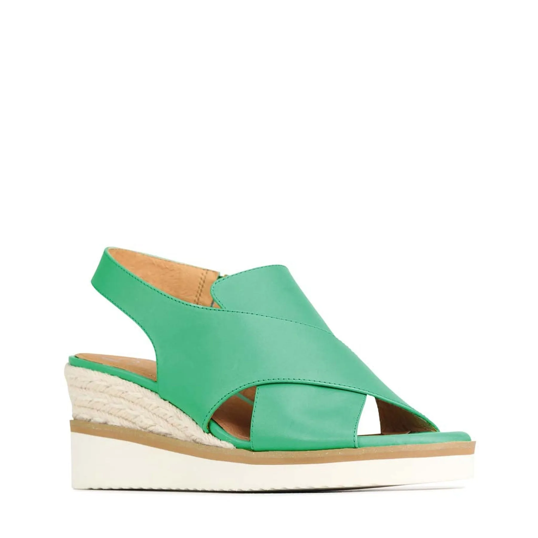 BEQUEME LEDER-ESPARDRILES SANDALEN