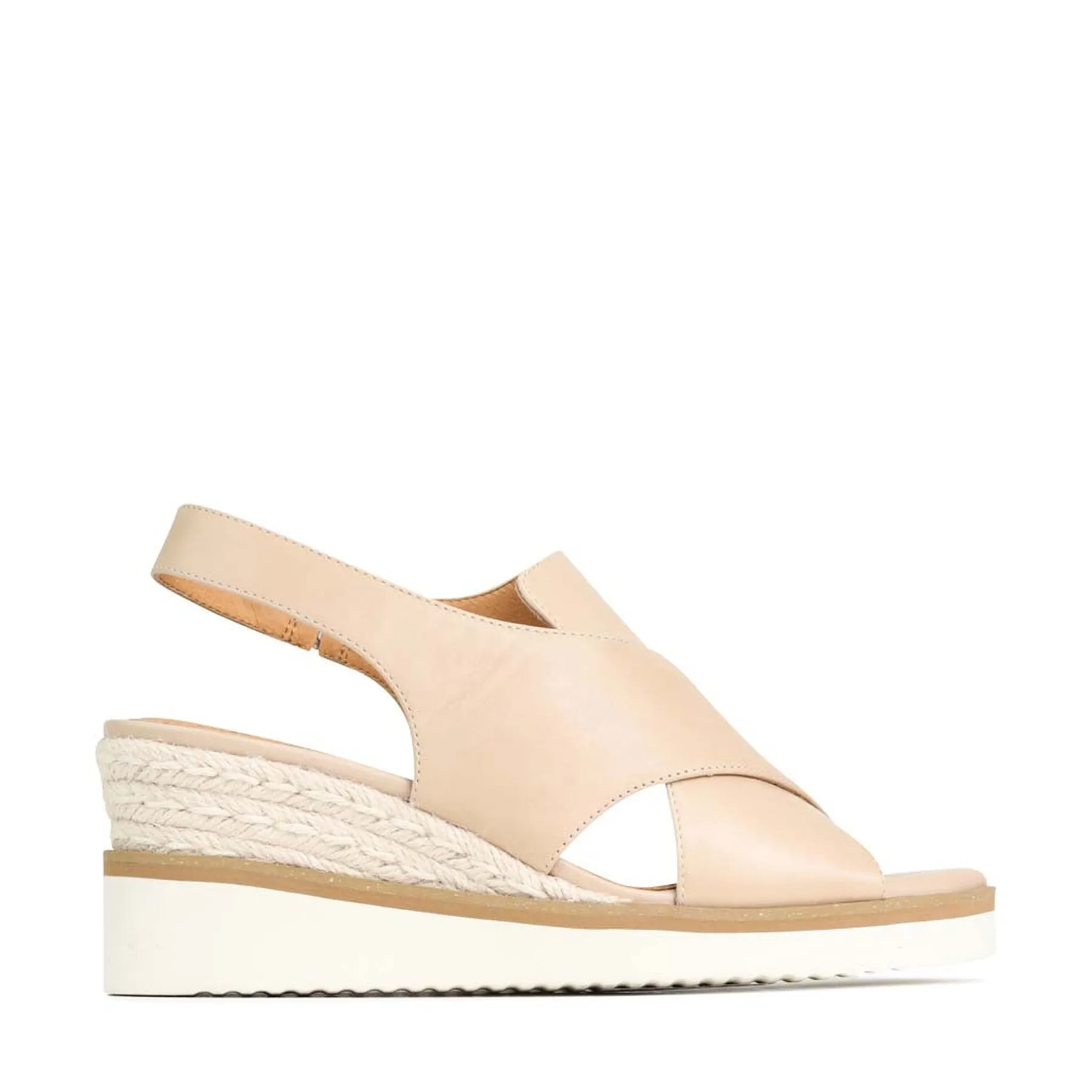 BEQUEME LEDER-ESPARDRILES SANDALEN