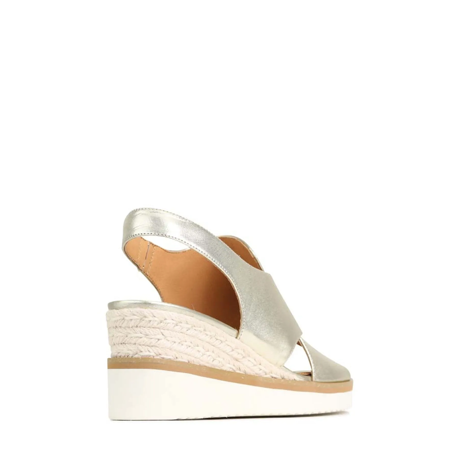 BEQUEME LEDER-ESPARDRILES SANDALEN