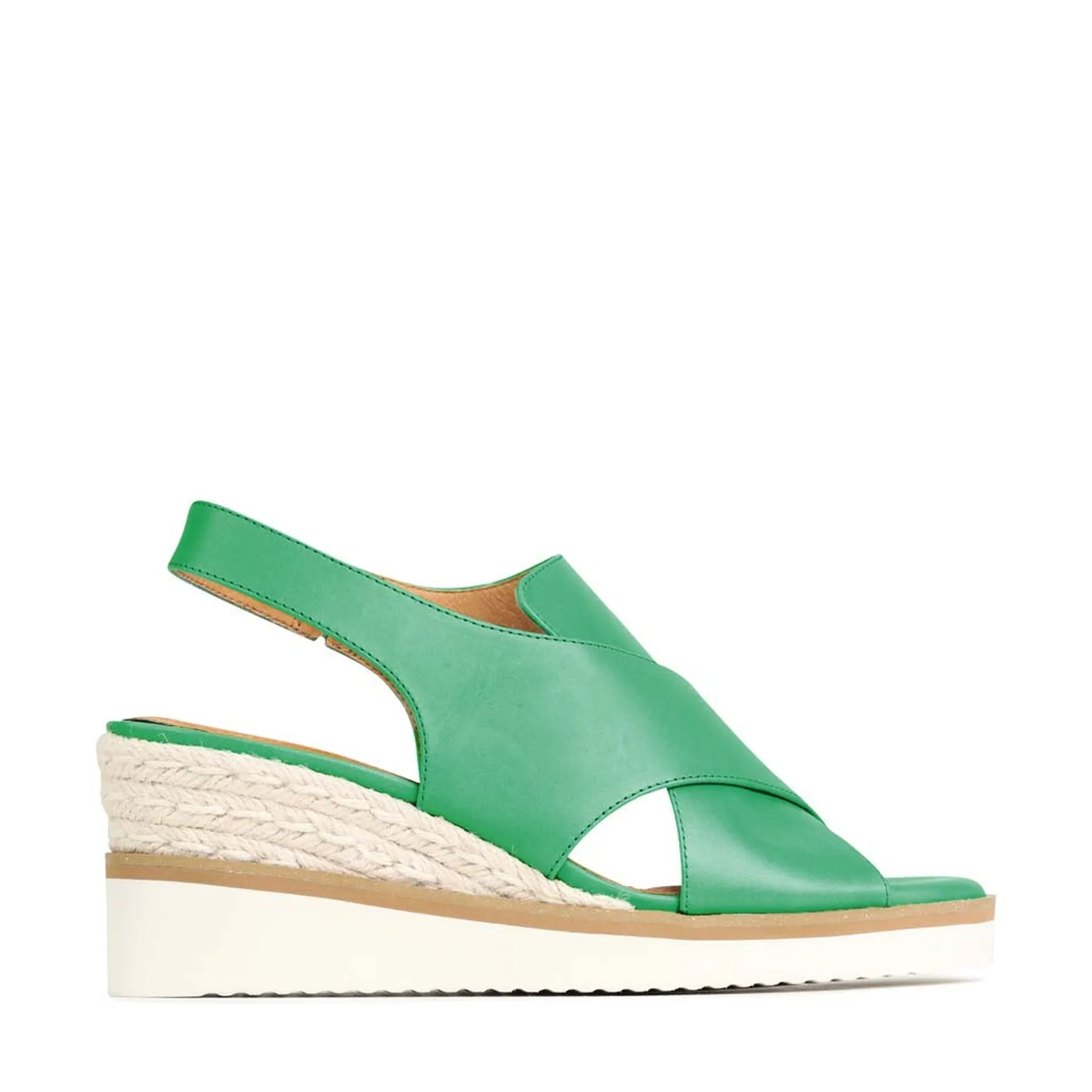 BEQUEME LEDER-ESPARDRILES SANDALEN
